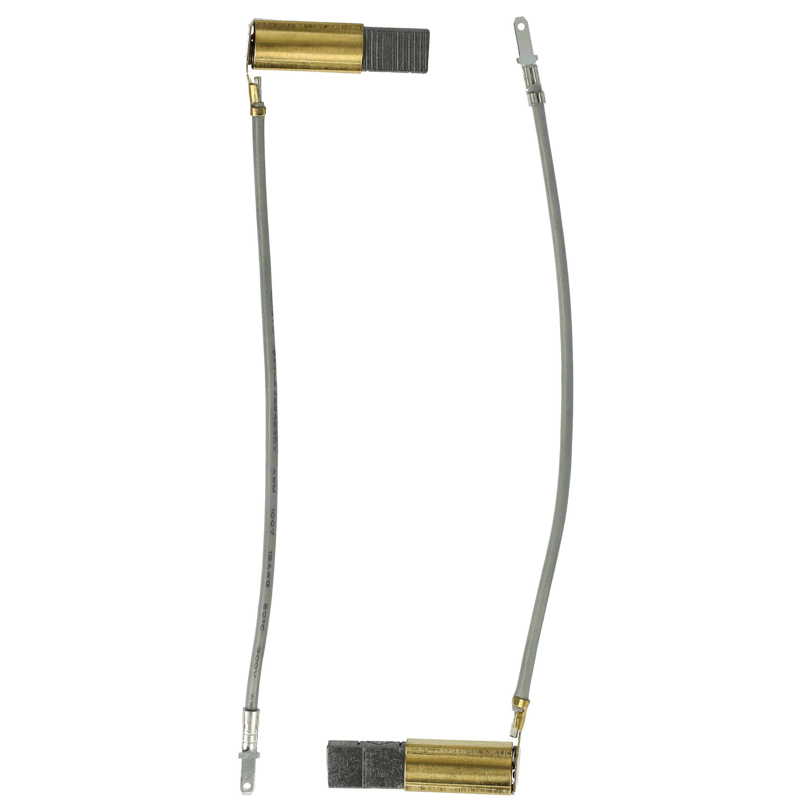 2x Szczotka węglowa zam. Eibenstock 80700035 + sprężyna + uchwyt i końcówka kablowa, 20,3 x 7,7 x 8,8 mm
