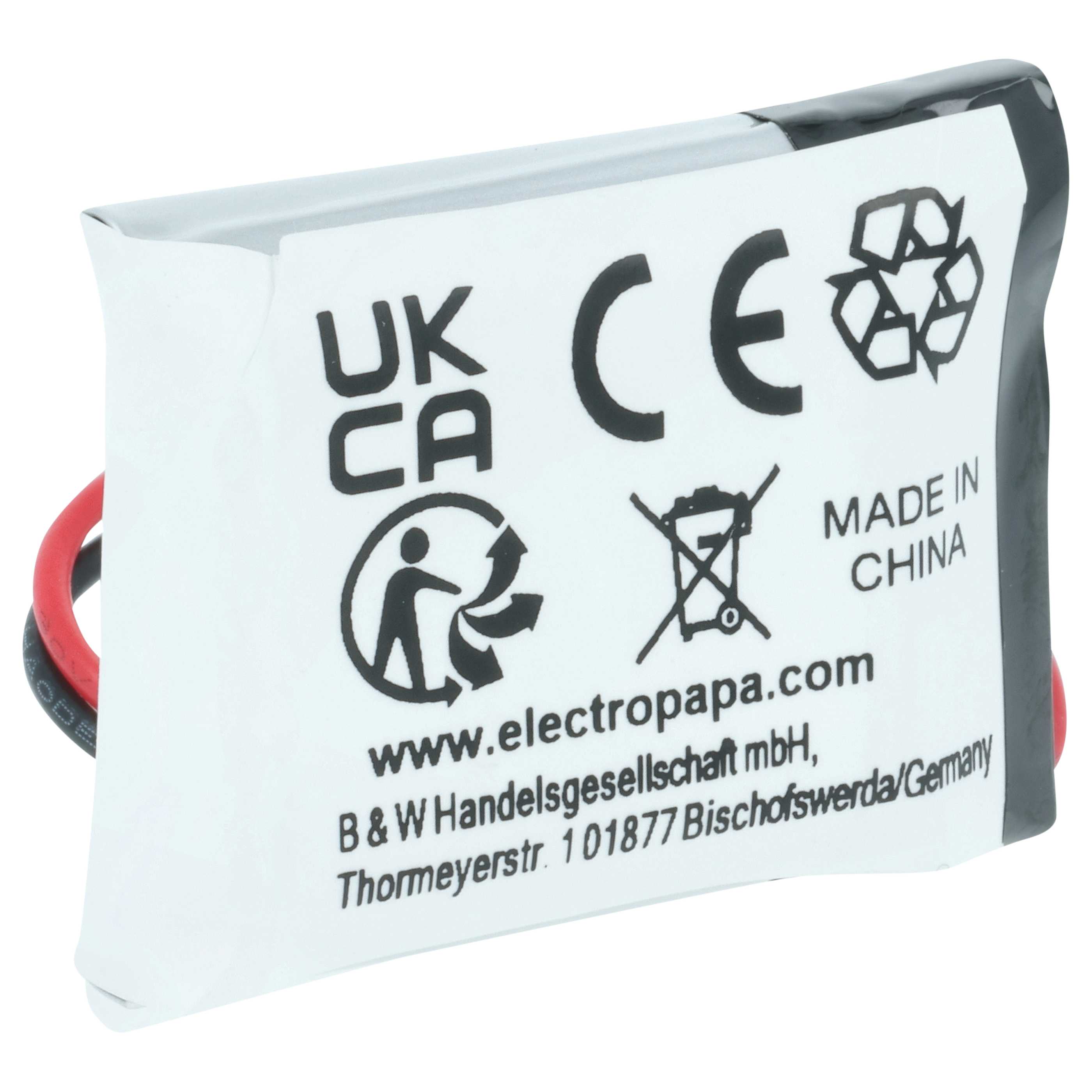 Batteria collare per collare per cani sostituisce Dogtra 892020, AE502025P, BP37P3303P - 300mAh 3,7V Li-Poly