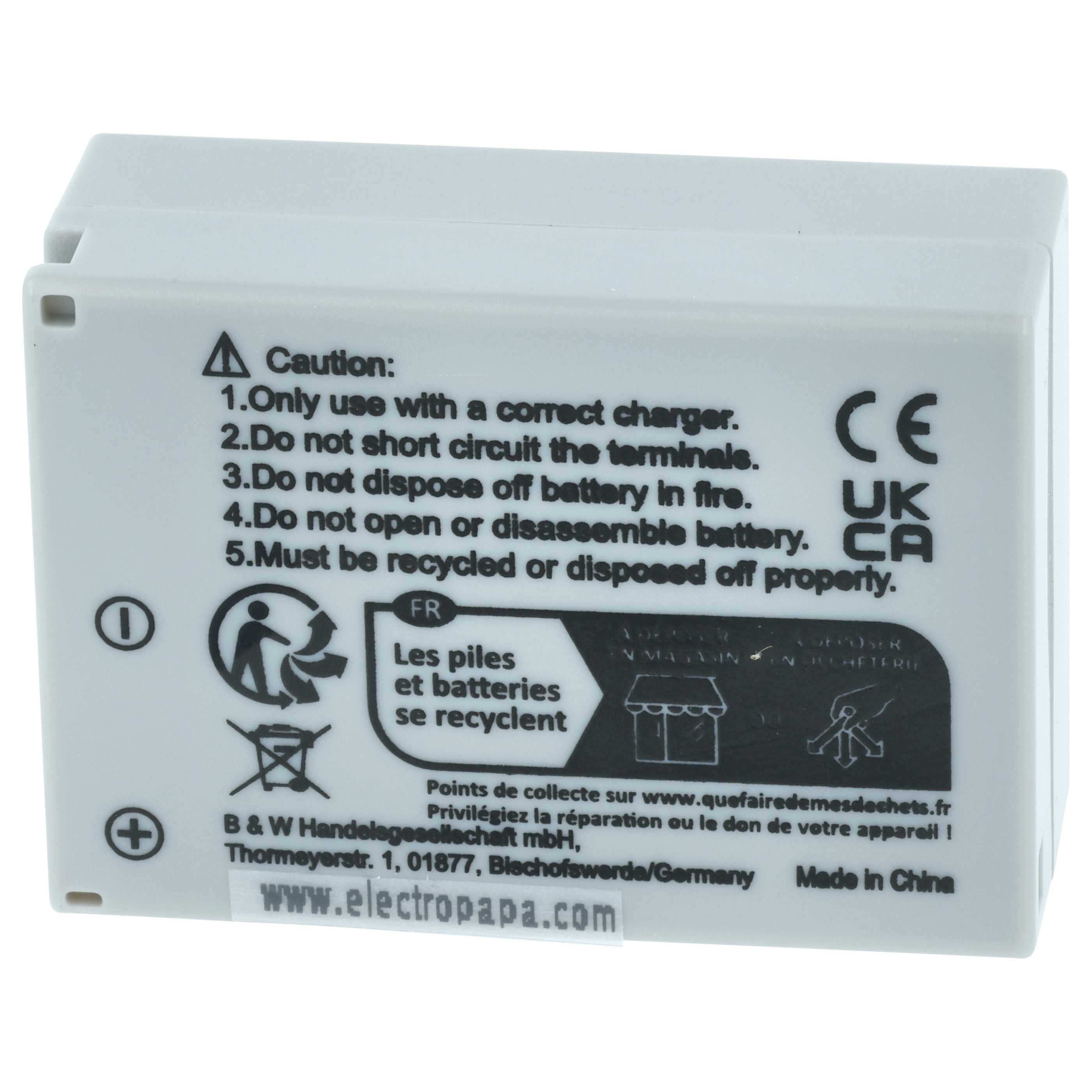 2x Battery replaces Canon NB-7L - 700mAh, 7.2V, Li-Ion