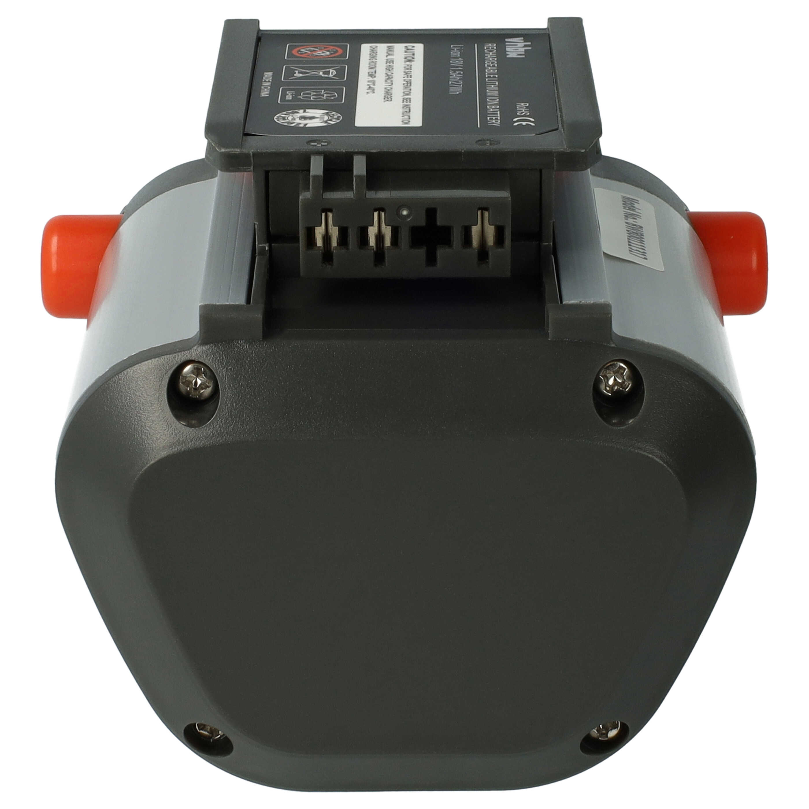 Lawnmower Replacement Battery for Gardena AccuJet Li-18, ComfortCut, EasyCut - 1500mAh 18V Li-Ion, black