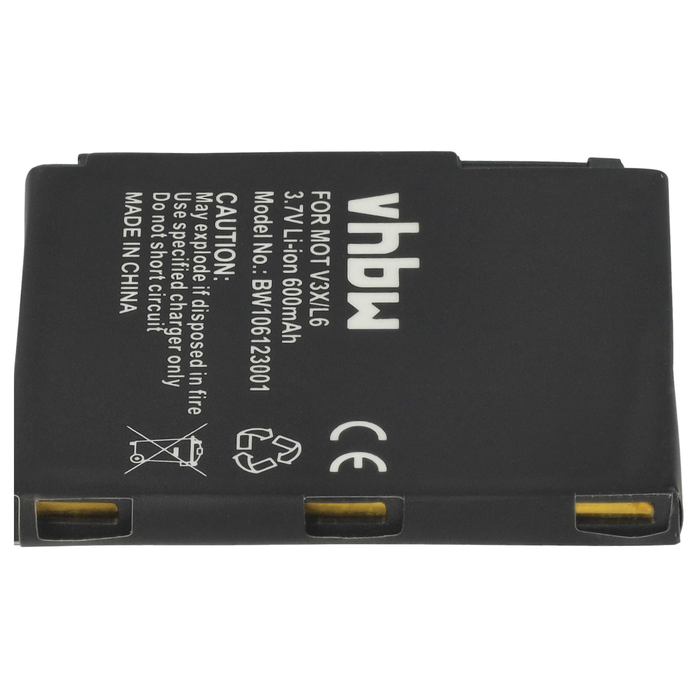 Mobile Phone Battery Replacement for Motorola BC50, SNN5779, CFNN1043, CFNN7007, 77865 - 600 mAh 3.7 V Li-Ion