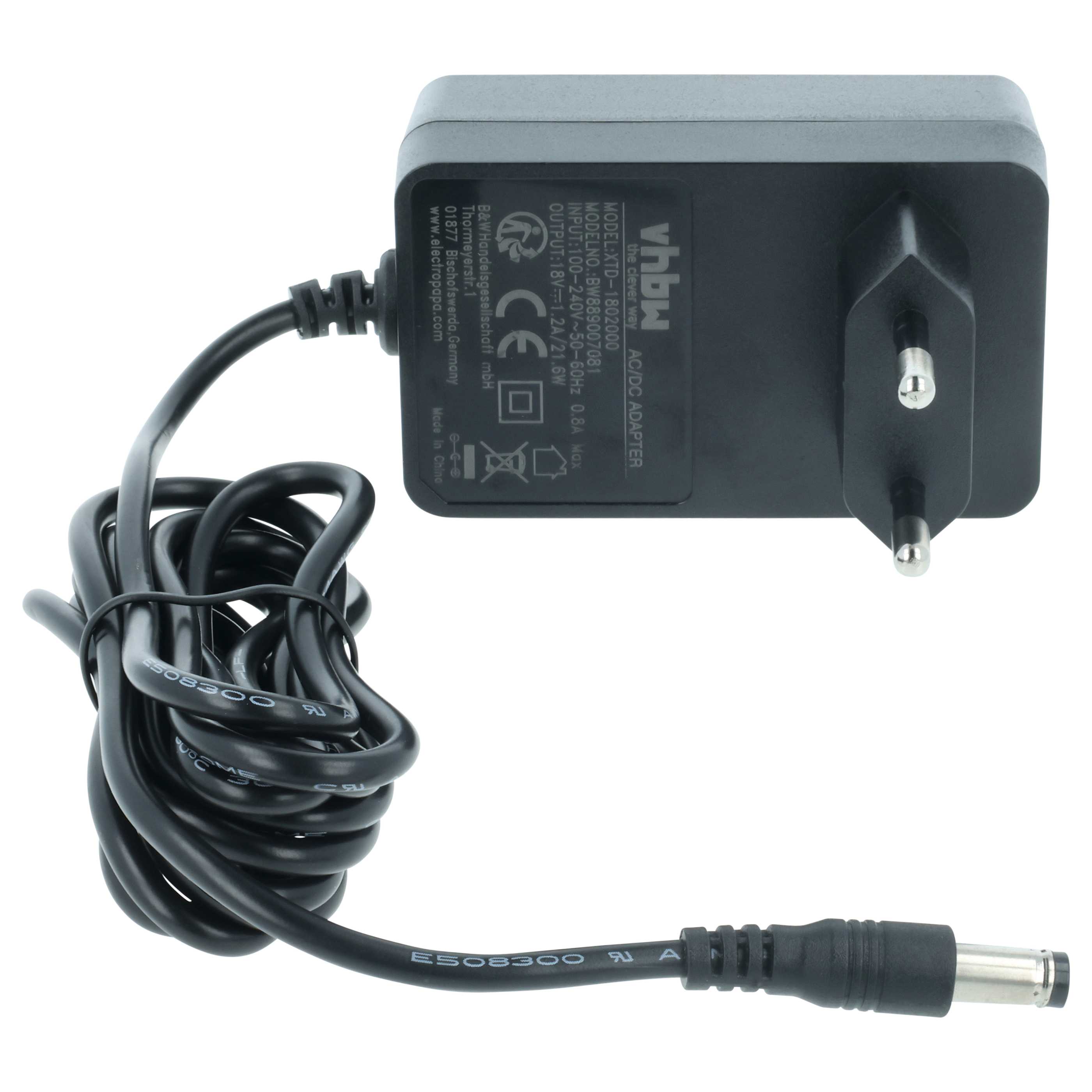 Mains Power Adapter replaces Flex 4030293224704, 496189 for Flex DAB Radio, VHF Radio, Job Site Radio - 170 cm