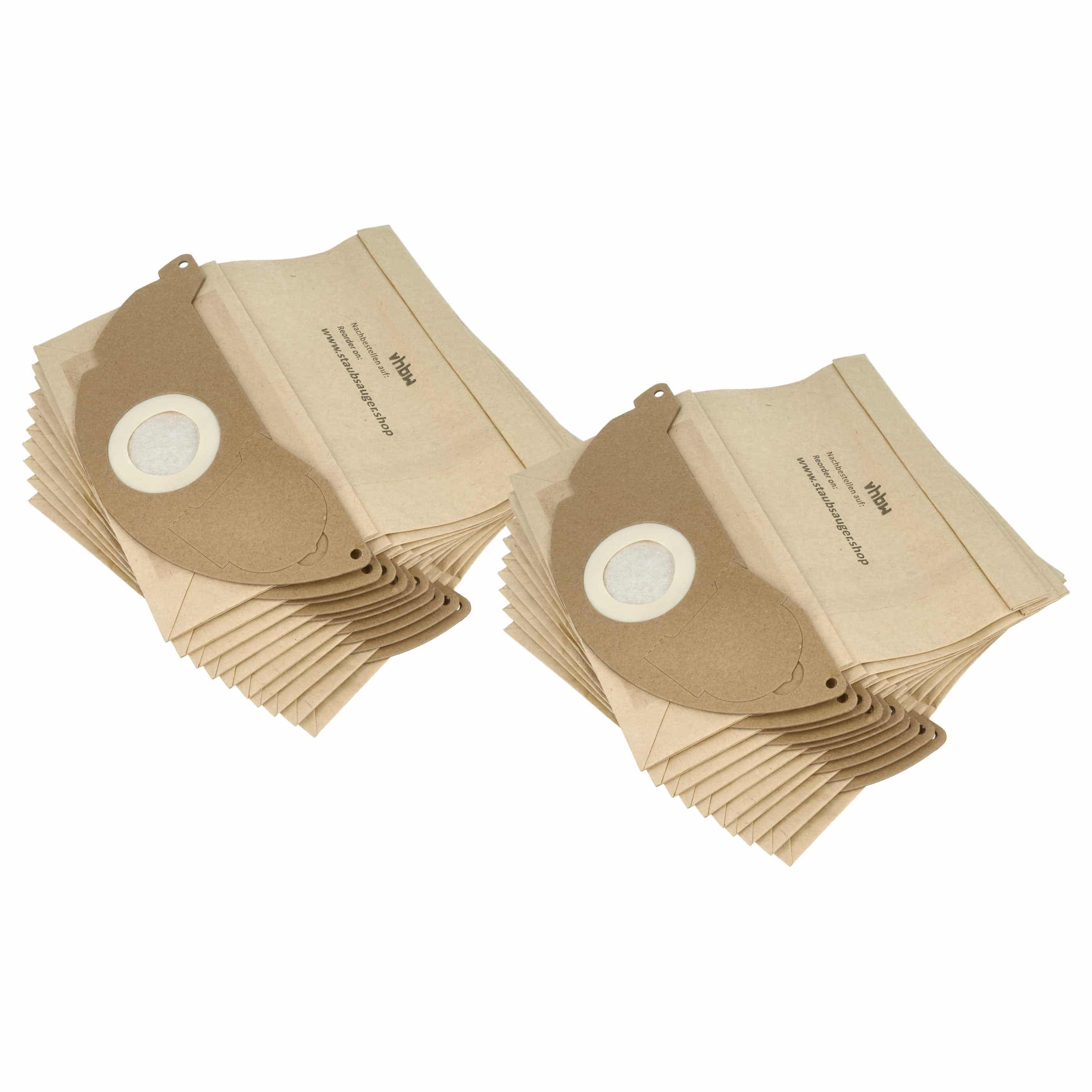 20x Sac remplace Kärcher 6.904-322, 6.904-322.0 pour aspirateur Kärcher - papier