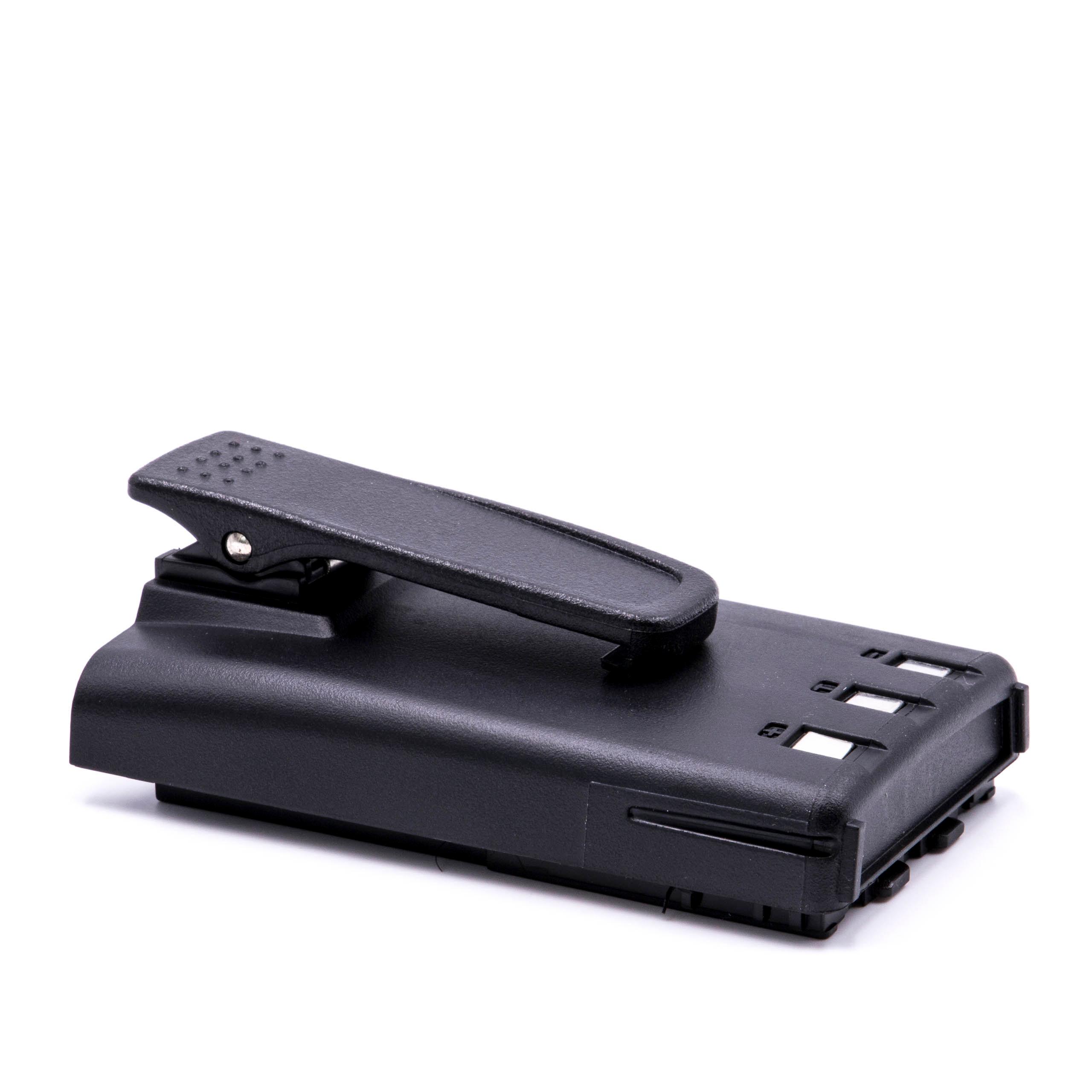 Radio Battery replaces HYT BH1302, BH1301, BH1104, BH1106 - 1200 mAh 6 V NiMH + Belt Clip