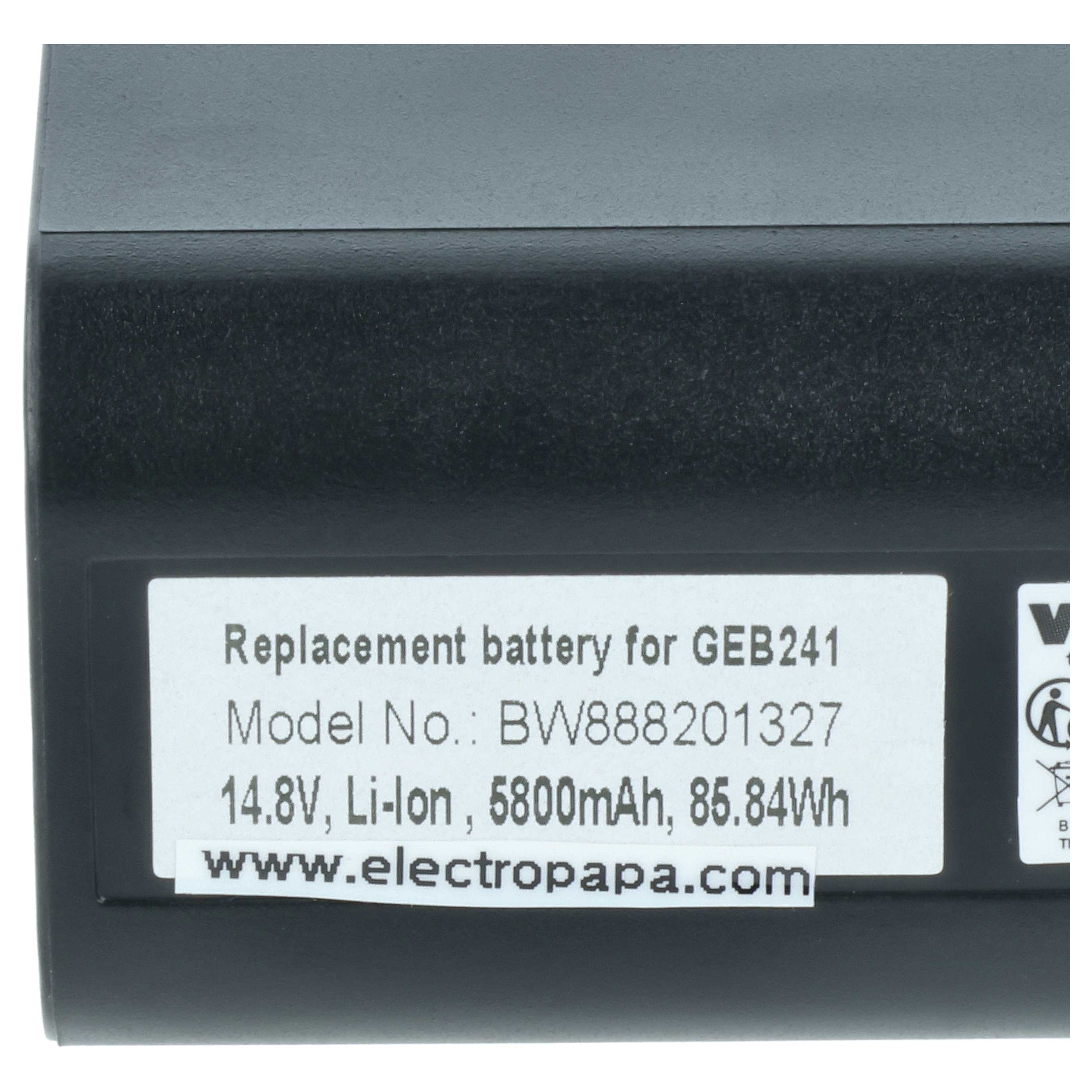 Messtechnik-Akku als Ersatz für AdirPro 77GEB242 für Leica - 5800mAh 14,8V Li-Ion
