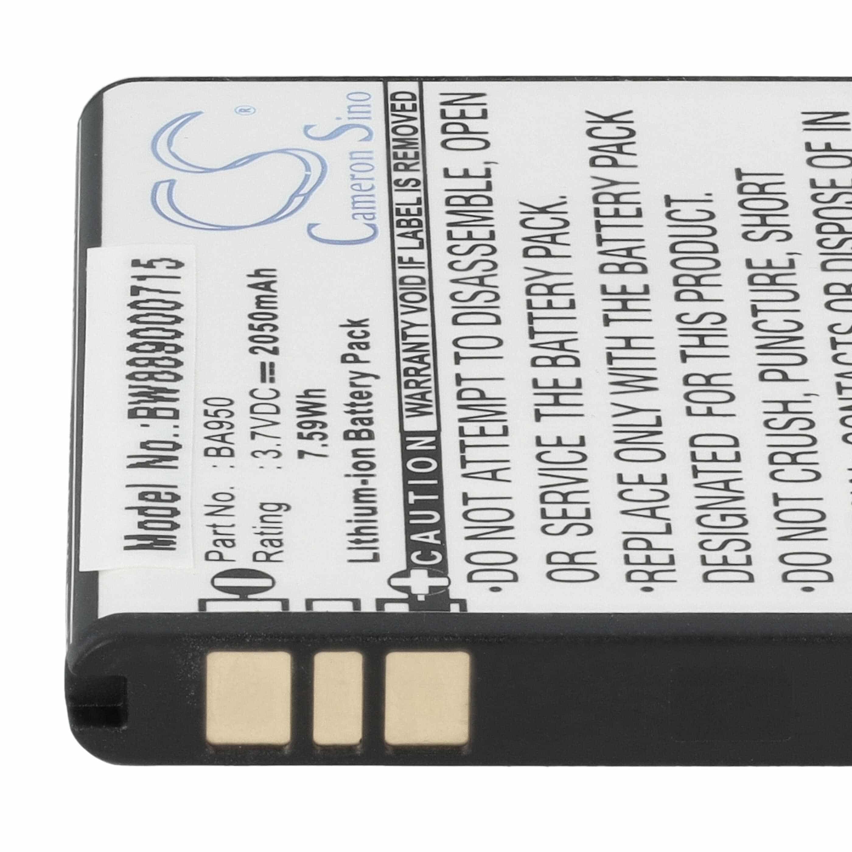 Akku als Ersatz für Sony BA950 - 2050mAh 3,7V Li-Ion