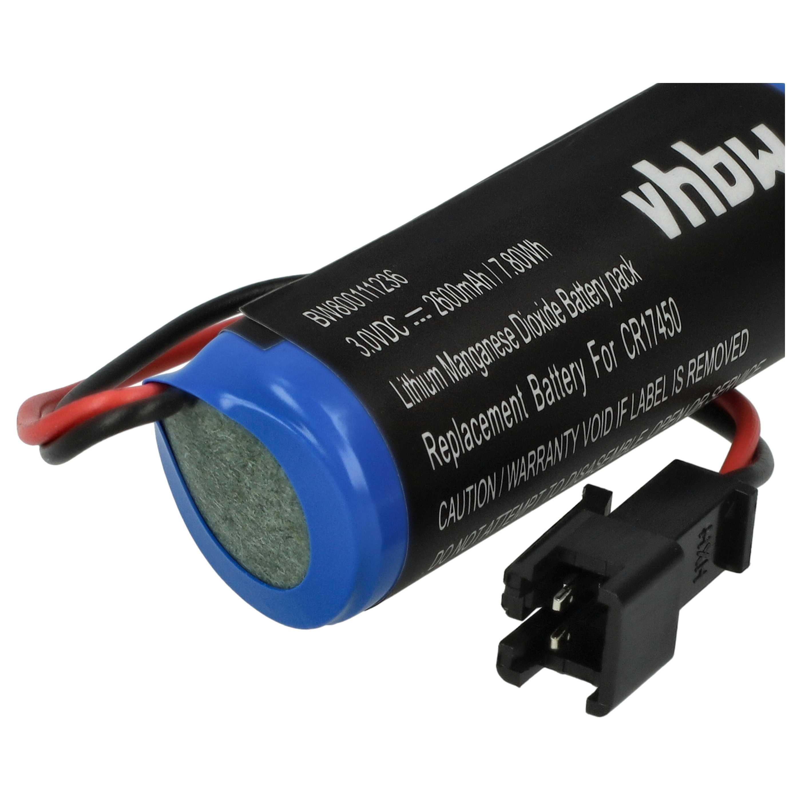 2x Akumulator do PLC programowalnego sterownika zamiennik CR17450E-R, CR17450ER, CR17450 - 2600 mAh 3 V Li-Ion