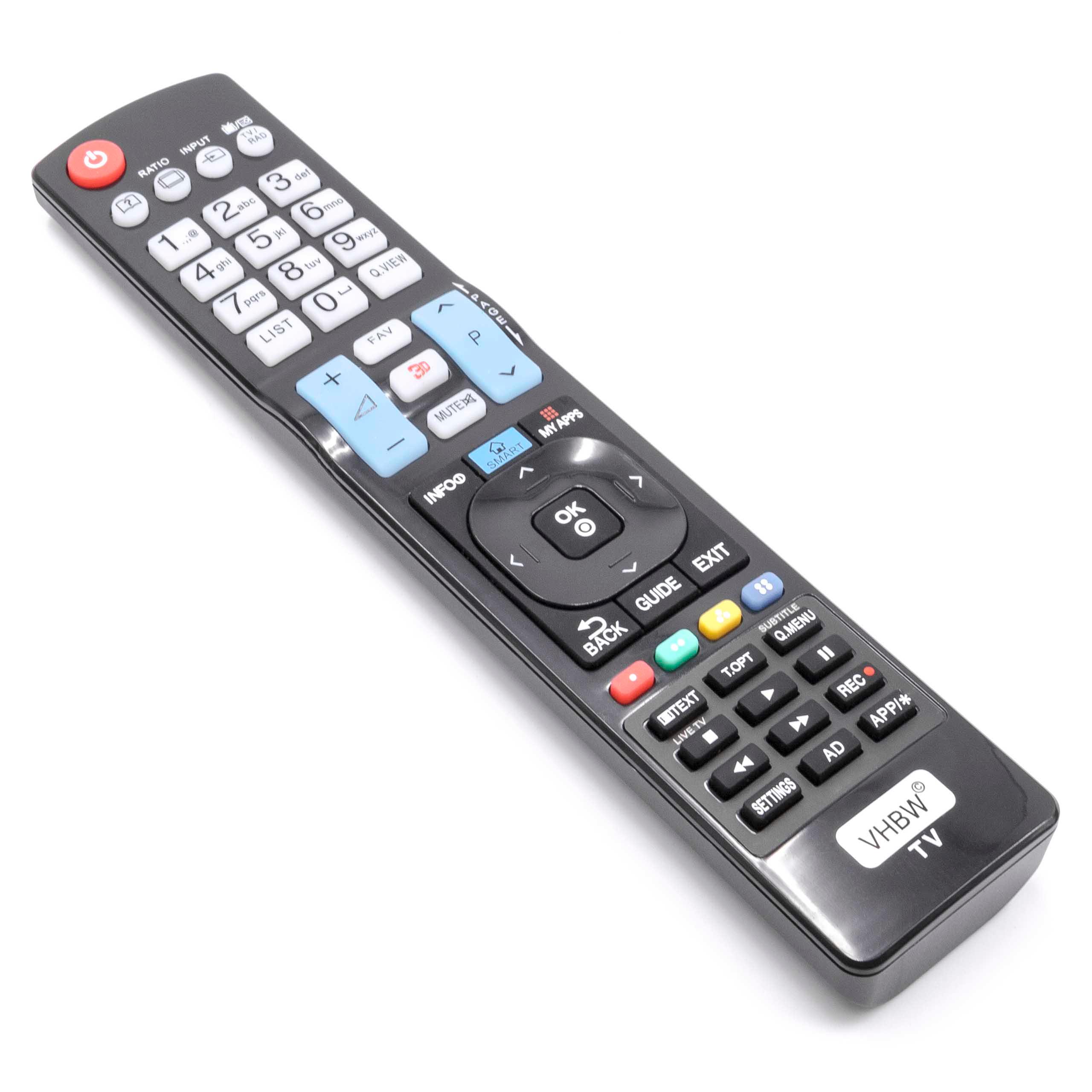 Remote Control replaces LG AKB73756502 for LG TV
