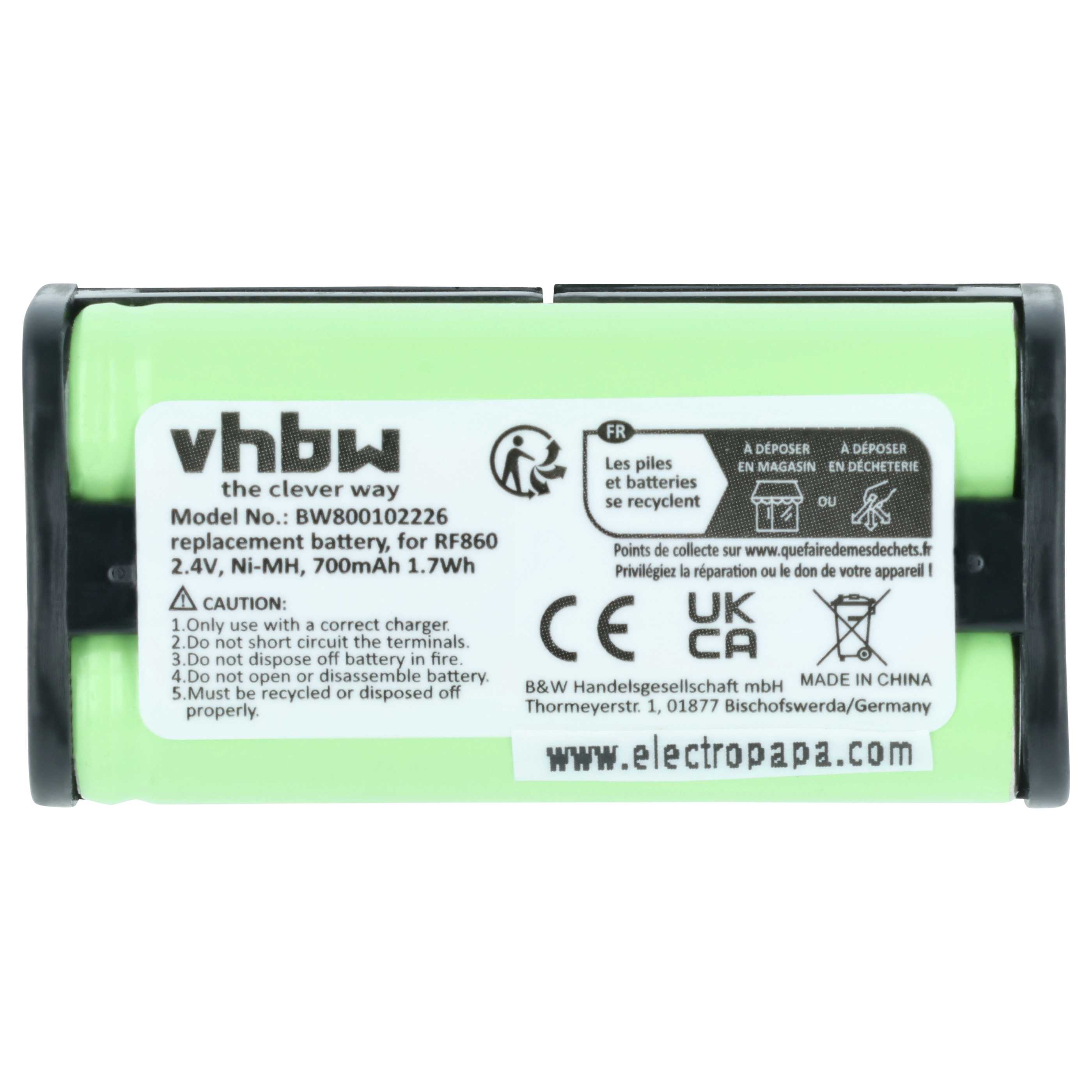 2x Batteria sostituisce Sony BP-HP550-11 per auricolari cuffie - 700mAh 2,4V NiMH