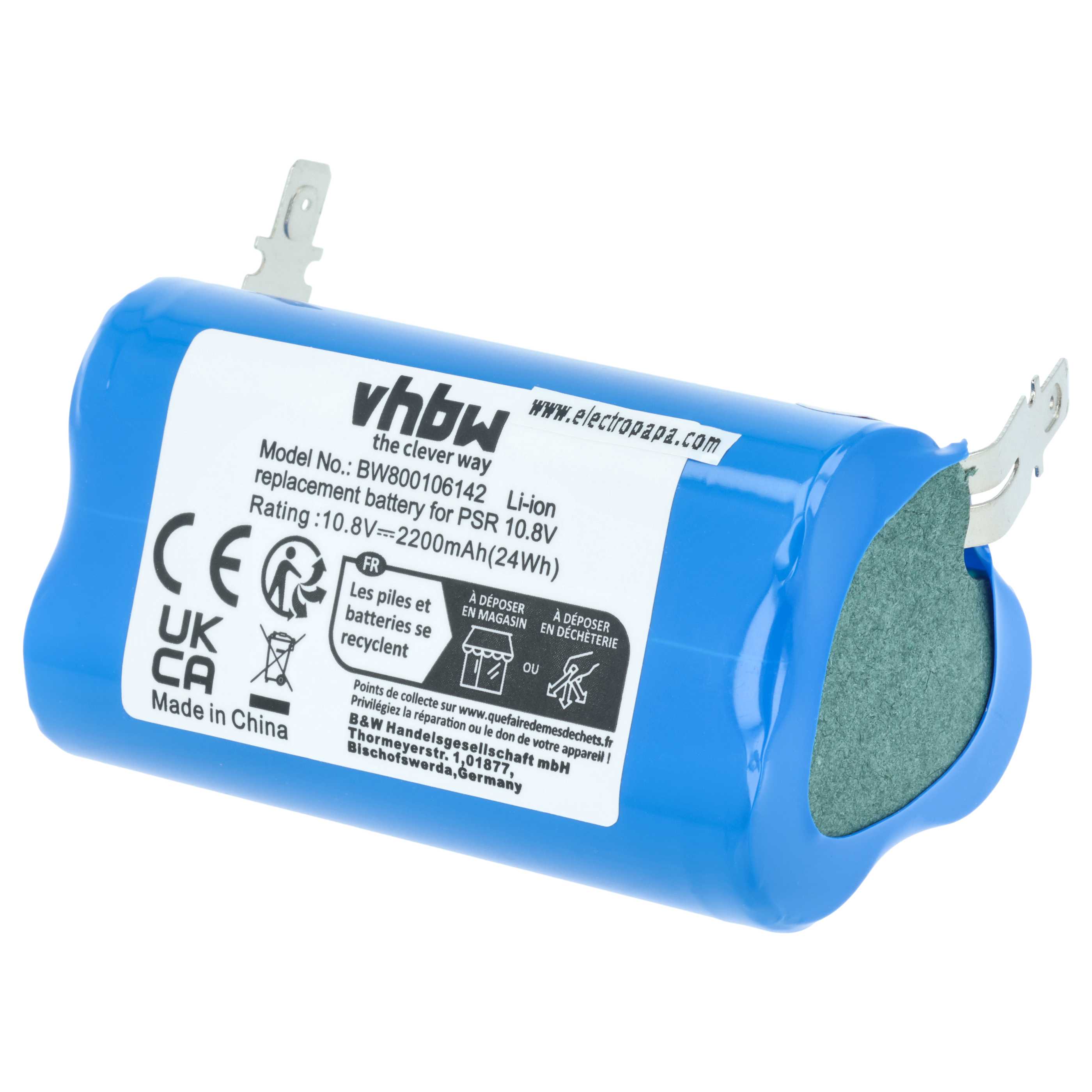Battery replaces Bosch 2 607 336 863, 2 607 336 864, KEO Electric Power Tool - 2200 mAh, 10.8 V, Li-Ion
