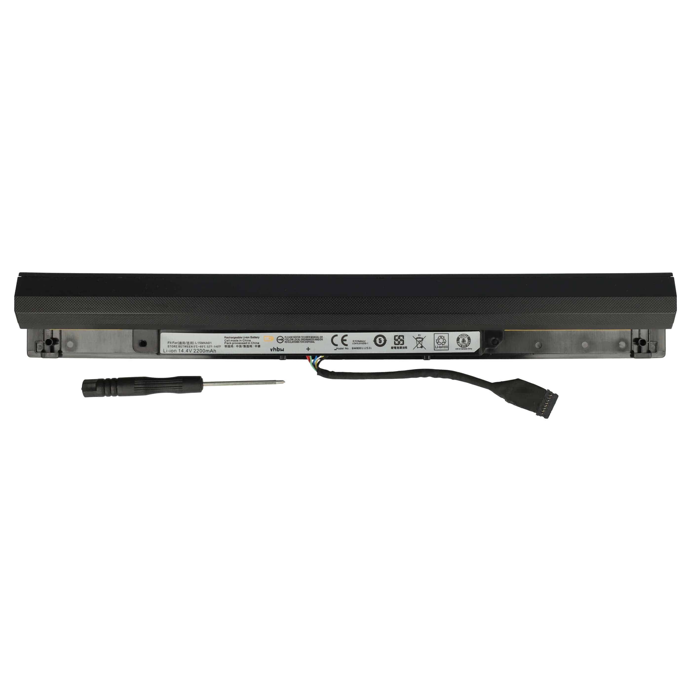 Akumulator do laptopa zamiennik Lenovo 5B10H70339, 5B10H70338, 5B10H70340 - 2200 mAh 14,4 V Li-Ion, czarny