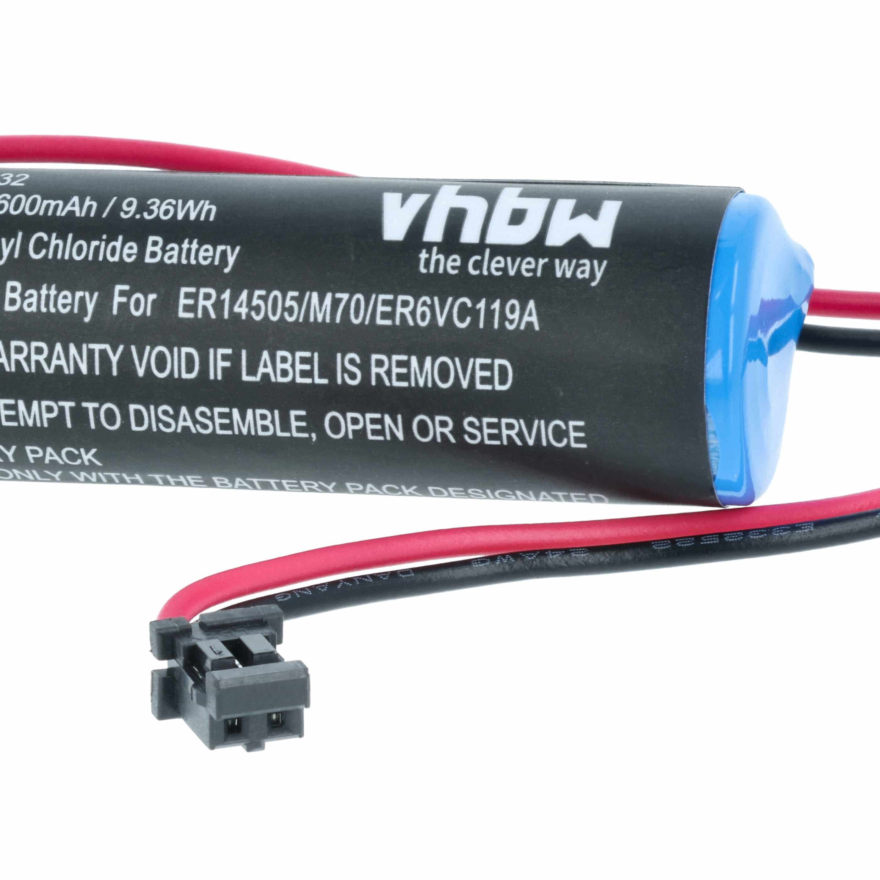 5x Bateria do maszyny CNC Mitsubishi - 2600 mAh 3,6 V Li-Ion