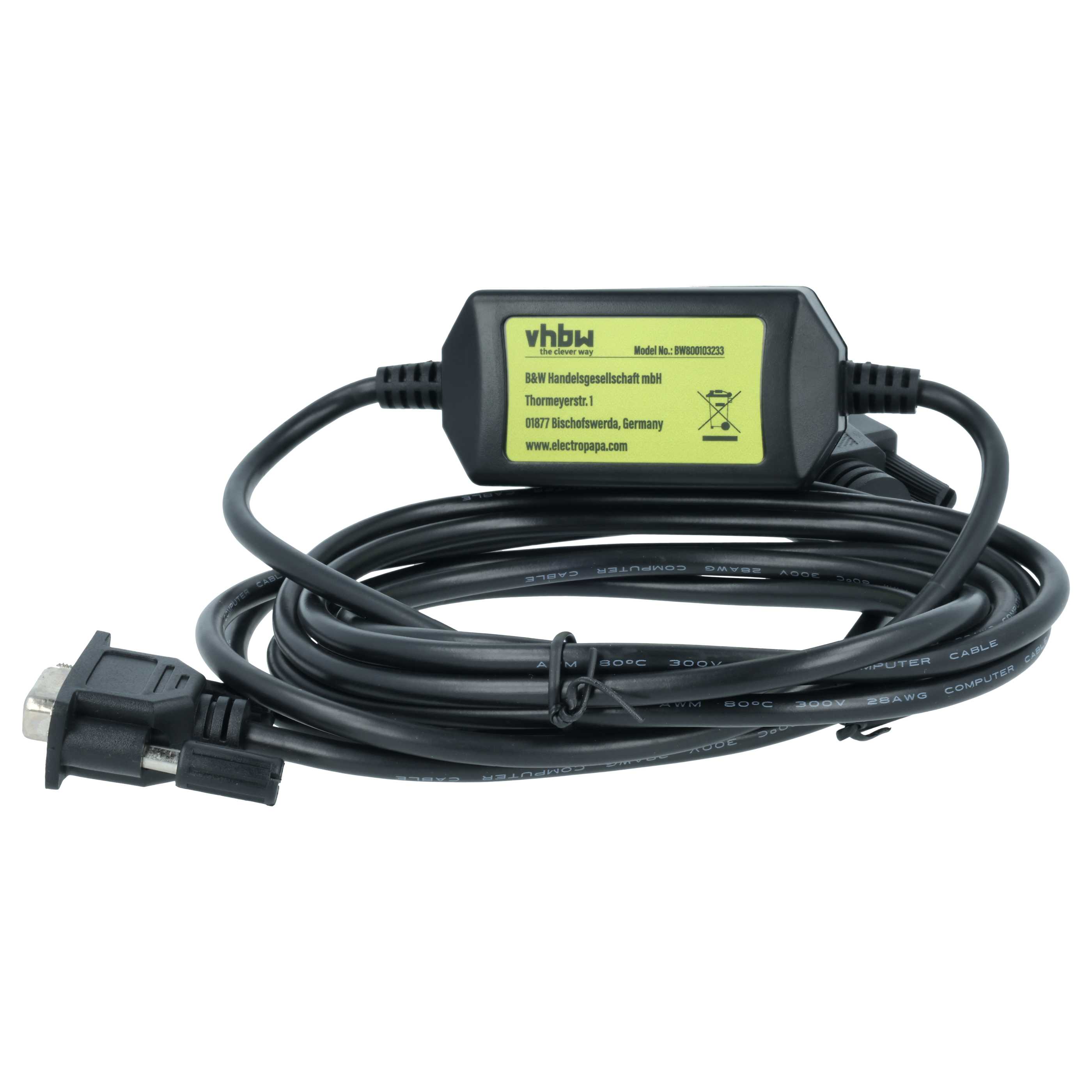 Programmierkabel RS-232 passend für Siemens Simatic S5 100U Peripheriegerät - Adapter 14,2cm Schwarz