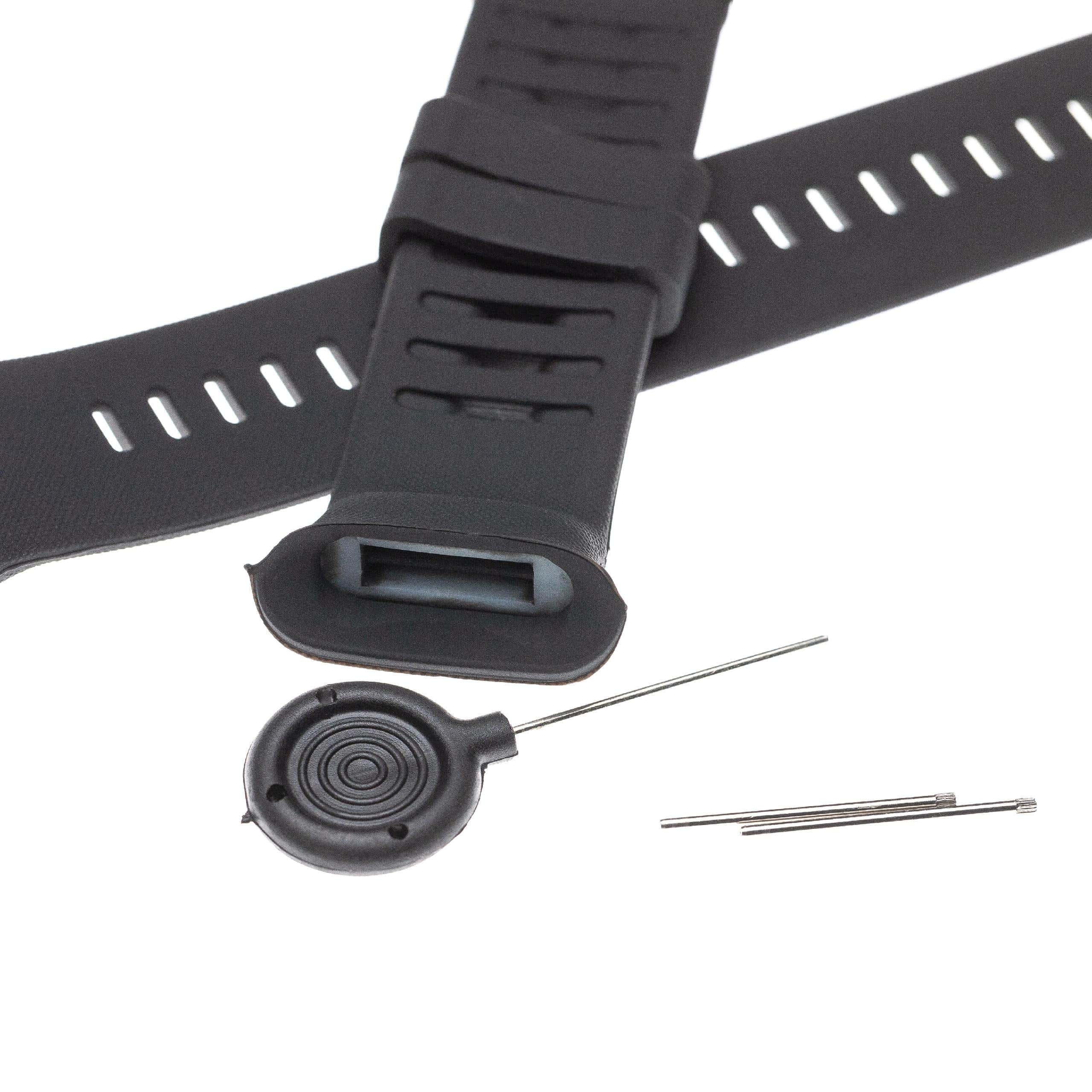 Bracelet pour montre intelligente Polar Vantage - 12,6 + 8,7 cm de long, noir