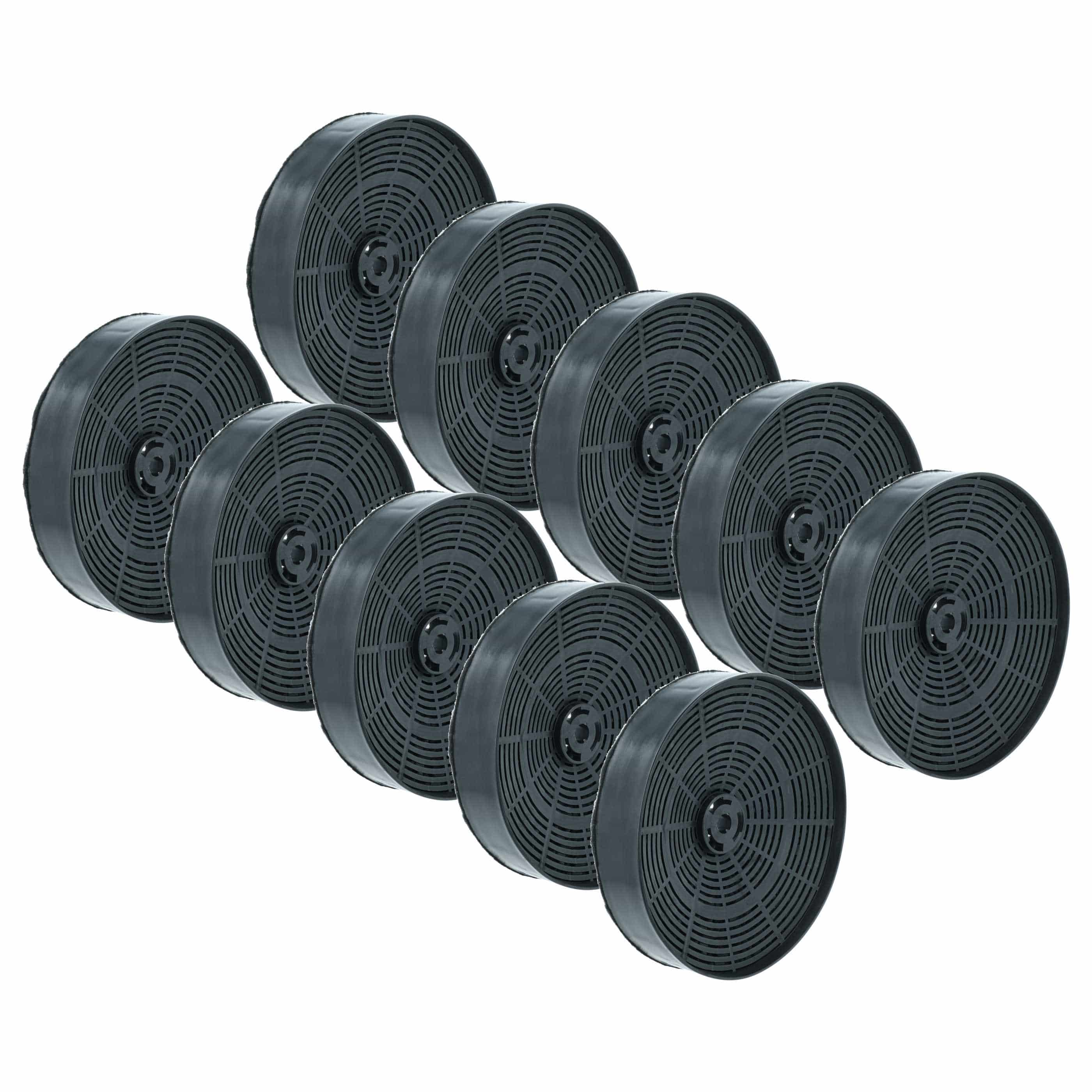 10x Filtres à charbon actif remplace AEG 400613481/3, 400600923/9, 400613483/9, 400613482/1 pour hotte Zanussi