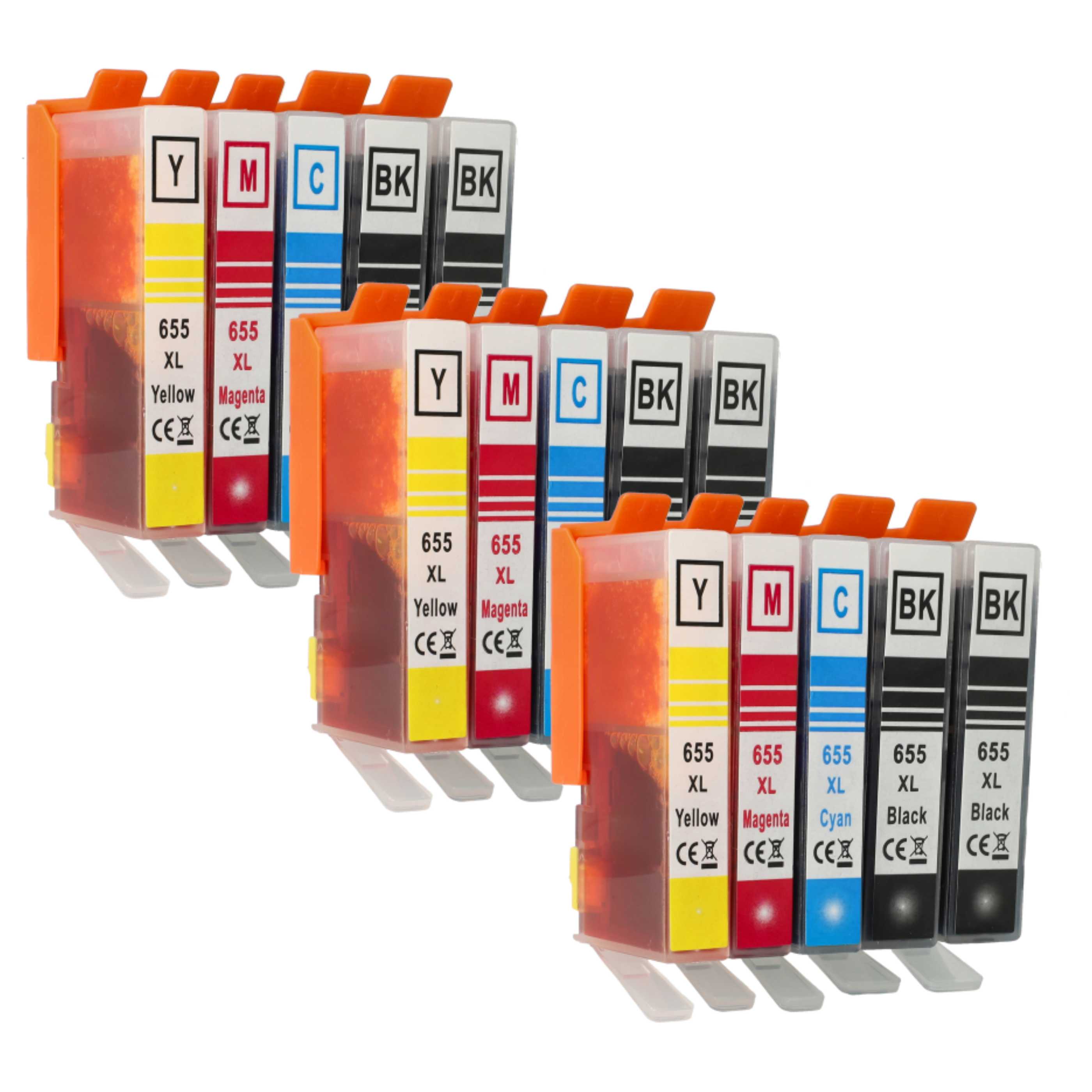 15x Ink Cartridges for HP Advantage 5525 Printer - B/C/M/Y