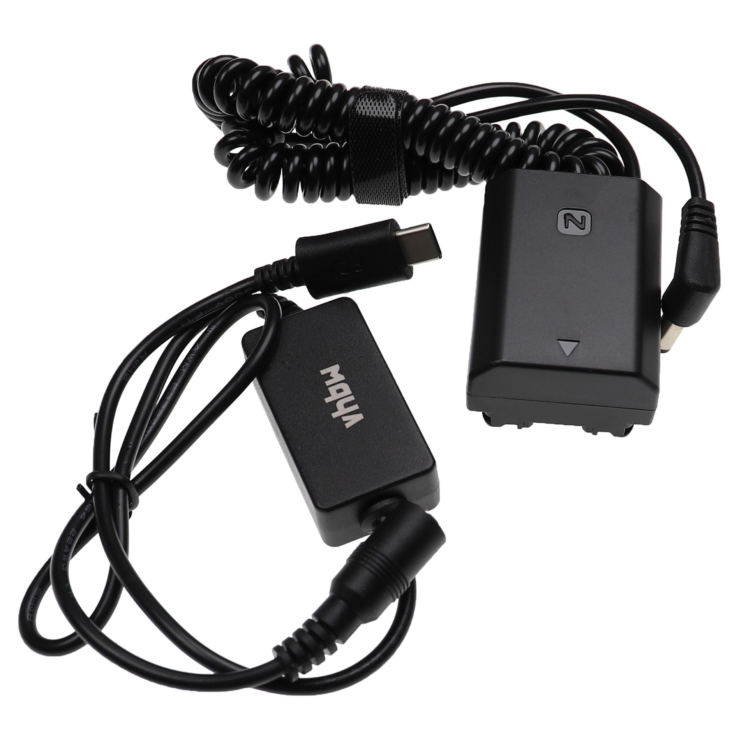 Zasilacz USB do aparatu zam. AC-FZ100 + adapter zam. Sony NP-FZ100 - 2 m, 8,4 V 3,0 A