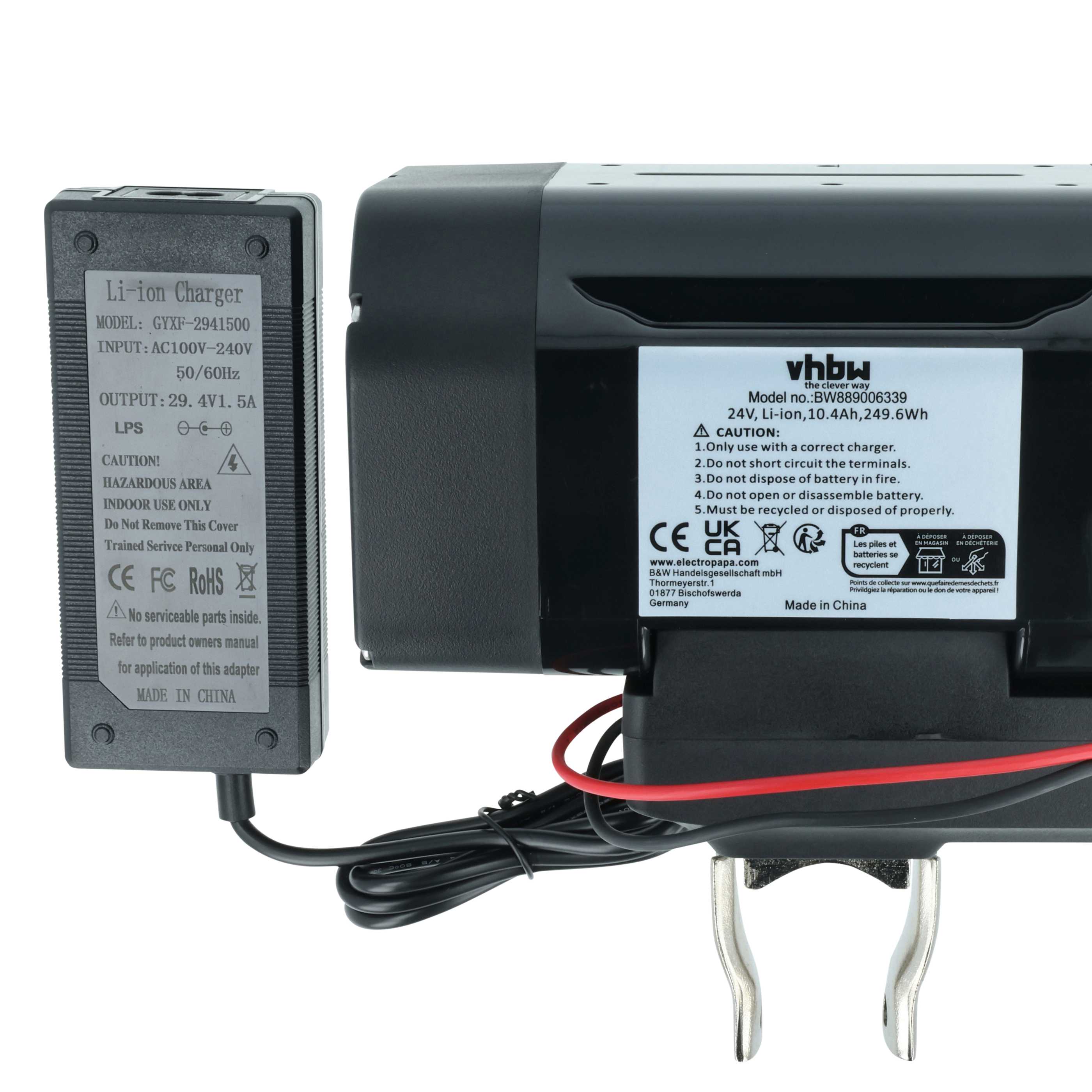 Batteria per e-bike AVE, BBF, Bergamonte Summerville, Bergsieger, Böttcher, ElFei Longtravel, LeonCycle, Porta