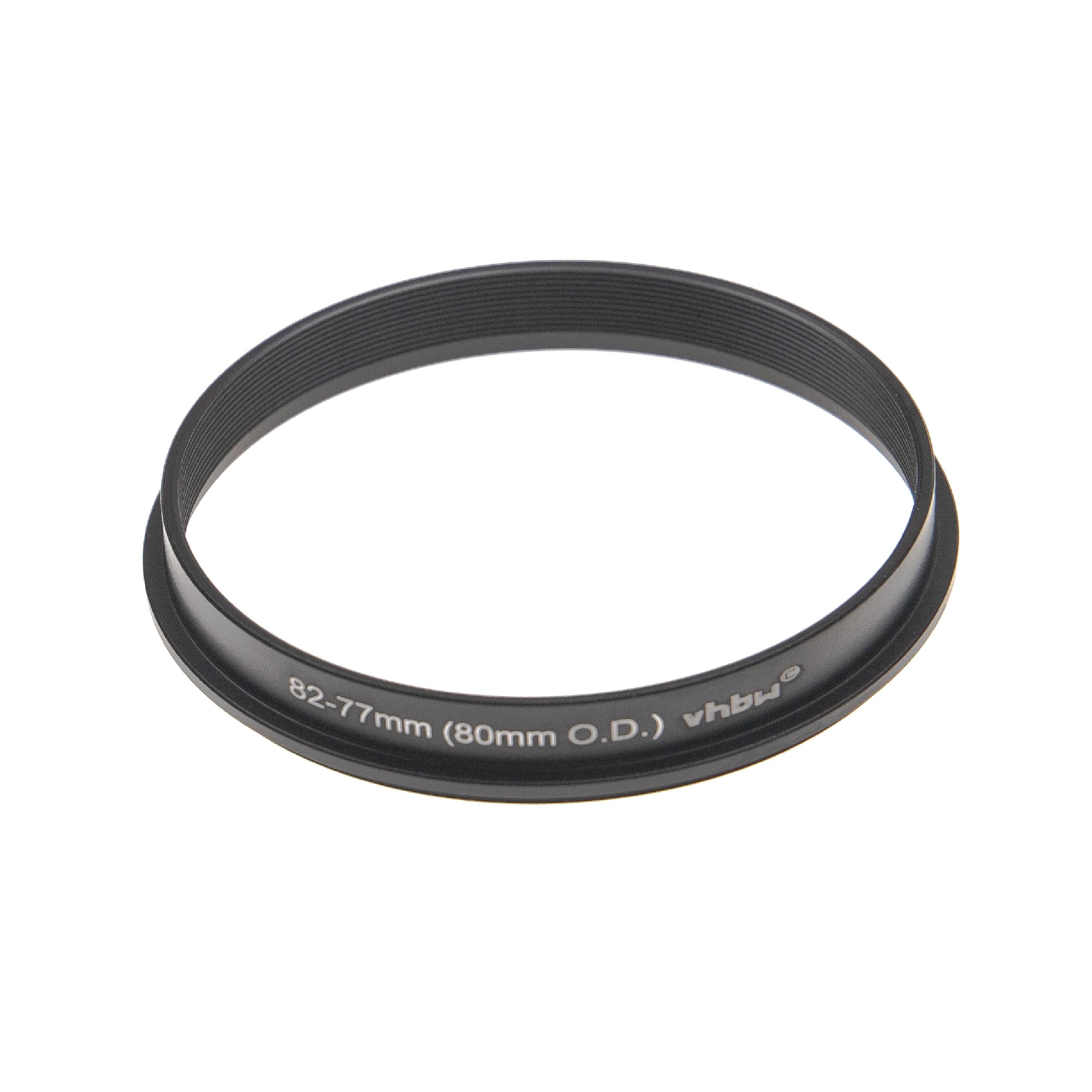 Step-Up Ring Adapter of 82 mm to 77 mm for matte box 80 mm O.D. - Filter Adapter