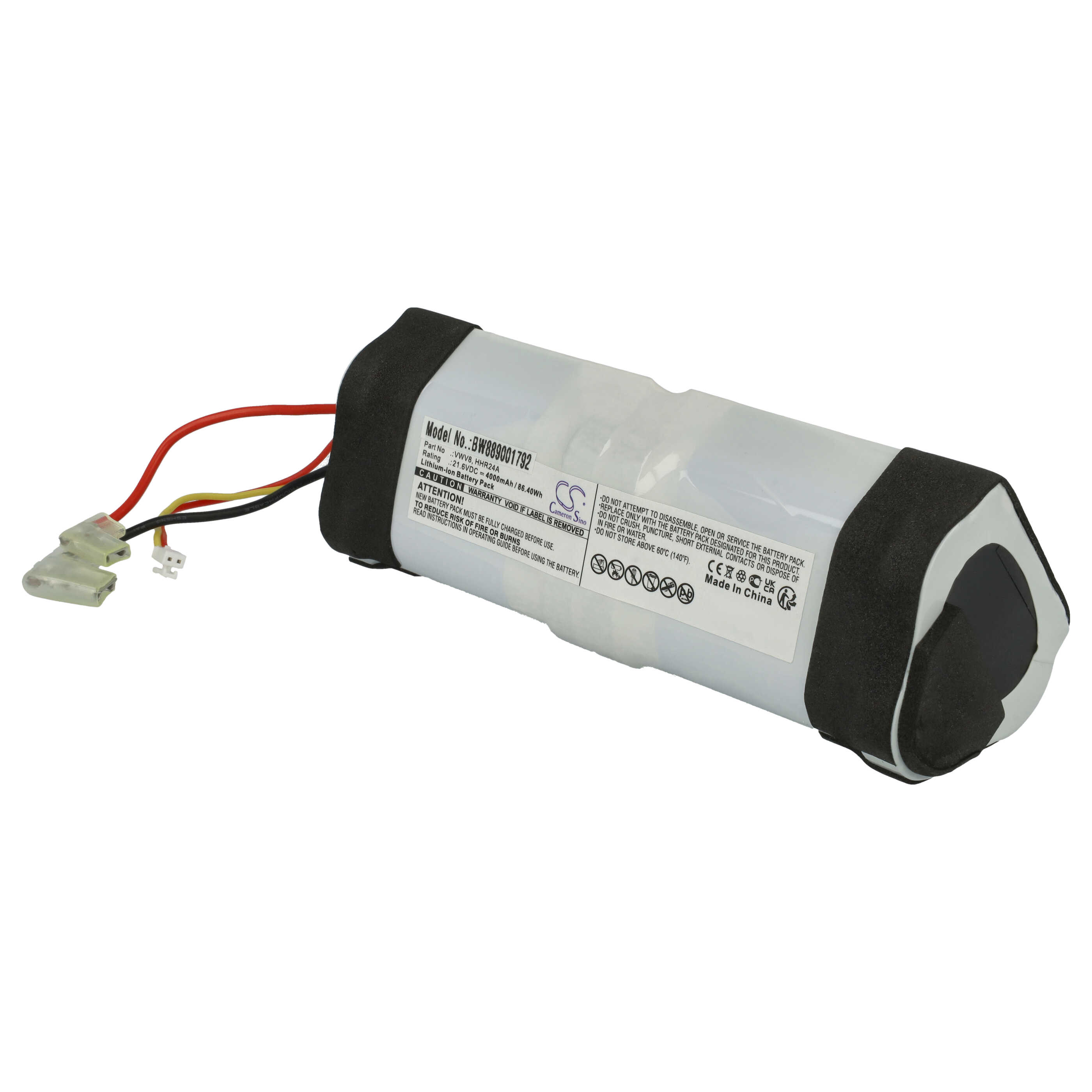 Battery replaces Dreame HHR24A, SZ2101, VWV8 for Dreame 4000mAh, 21.6V, Li-Ion