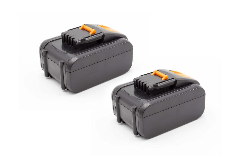 Batteries (2x pièces) remplace Worx WA3527, WA3539 pour outil électrique - 4000 mAh, 16 V, Li-ion