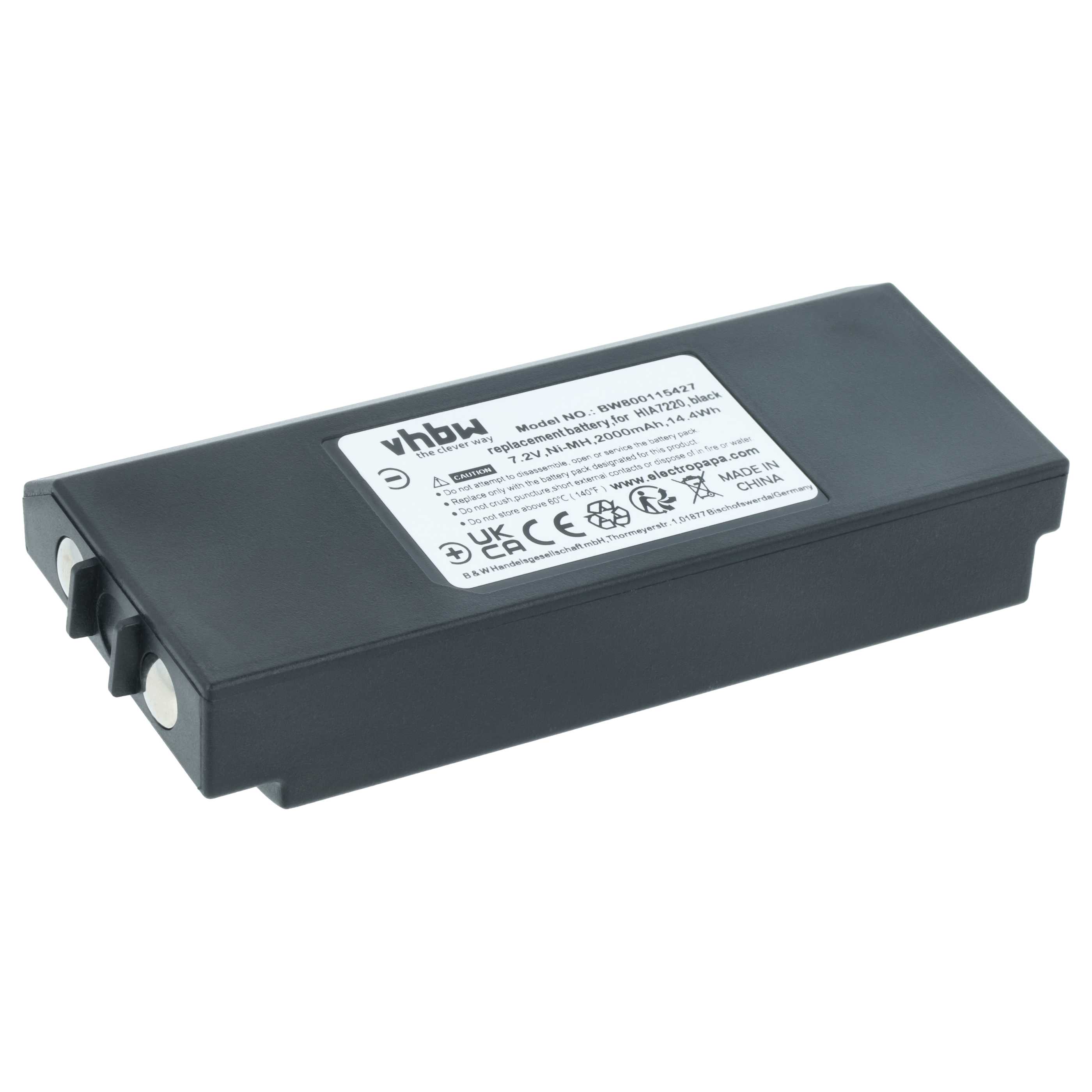 Battery suitable for Hiab Olsberg, XS Drive Remote Control - 2000 mAh 7.2 V NiMH