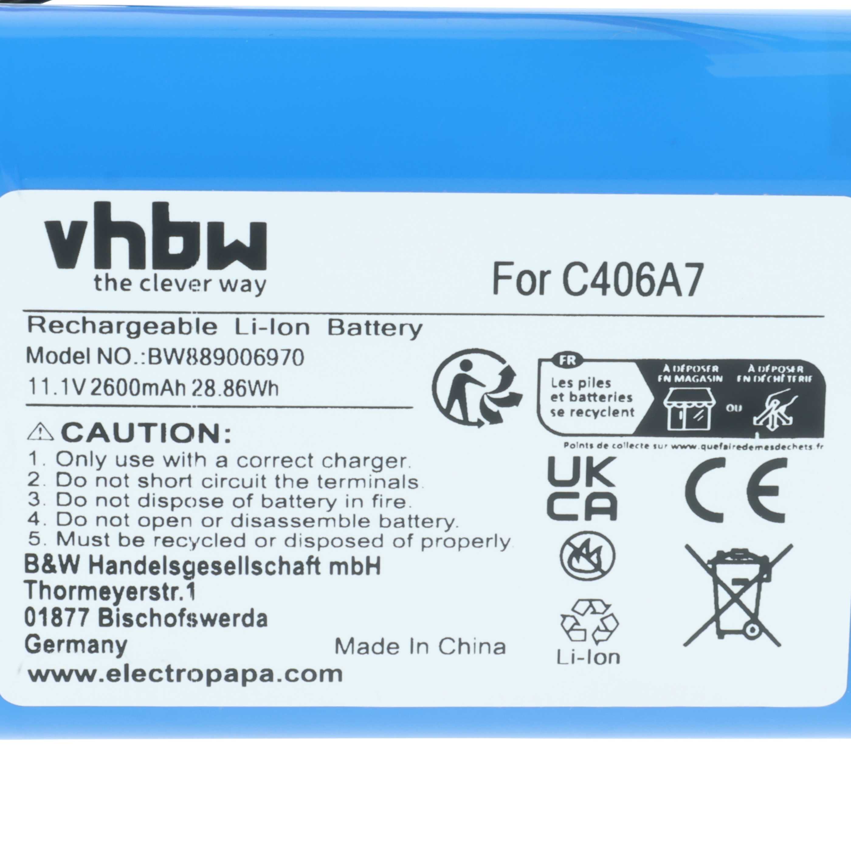 Akumulator do głośnika zamiennik Marshall C406A1, C406A7 - Li-Ion 2600mAh