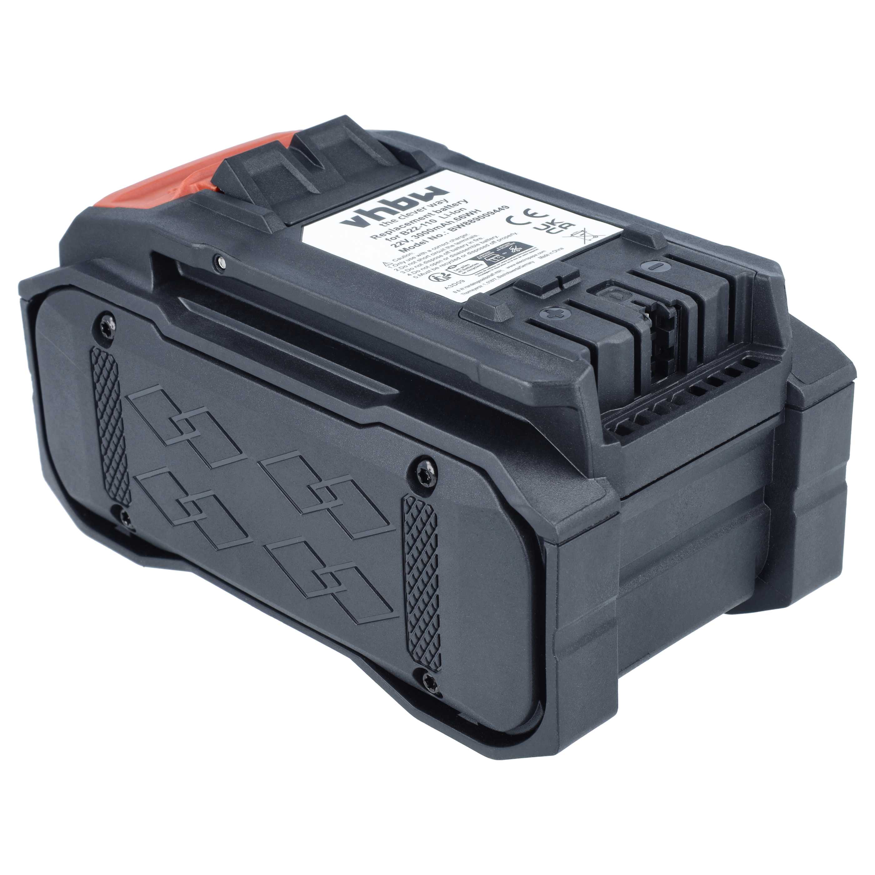 Akku 22V als Ersatz für Hilti B 22-110, B22 - 3Ah, Li-Ion