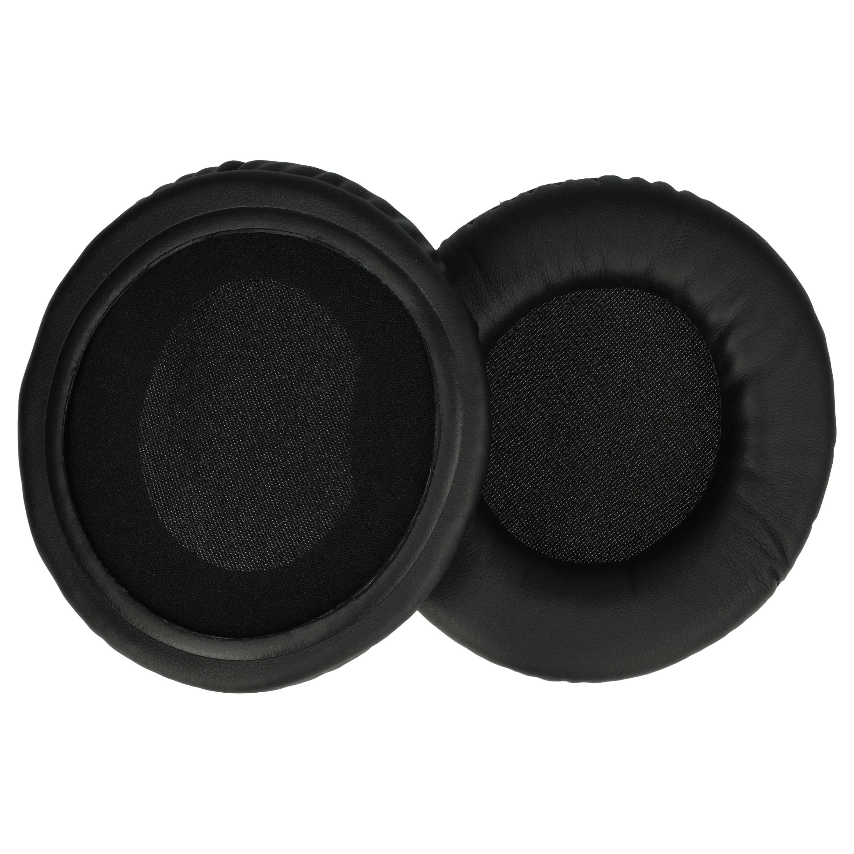 2x Poduszki do słuchawek 90mm, czarne