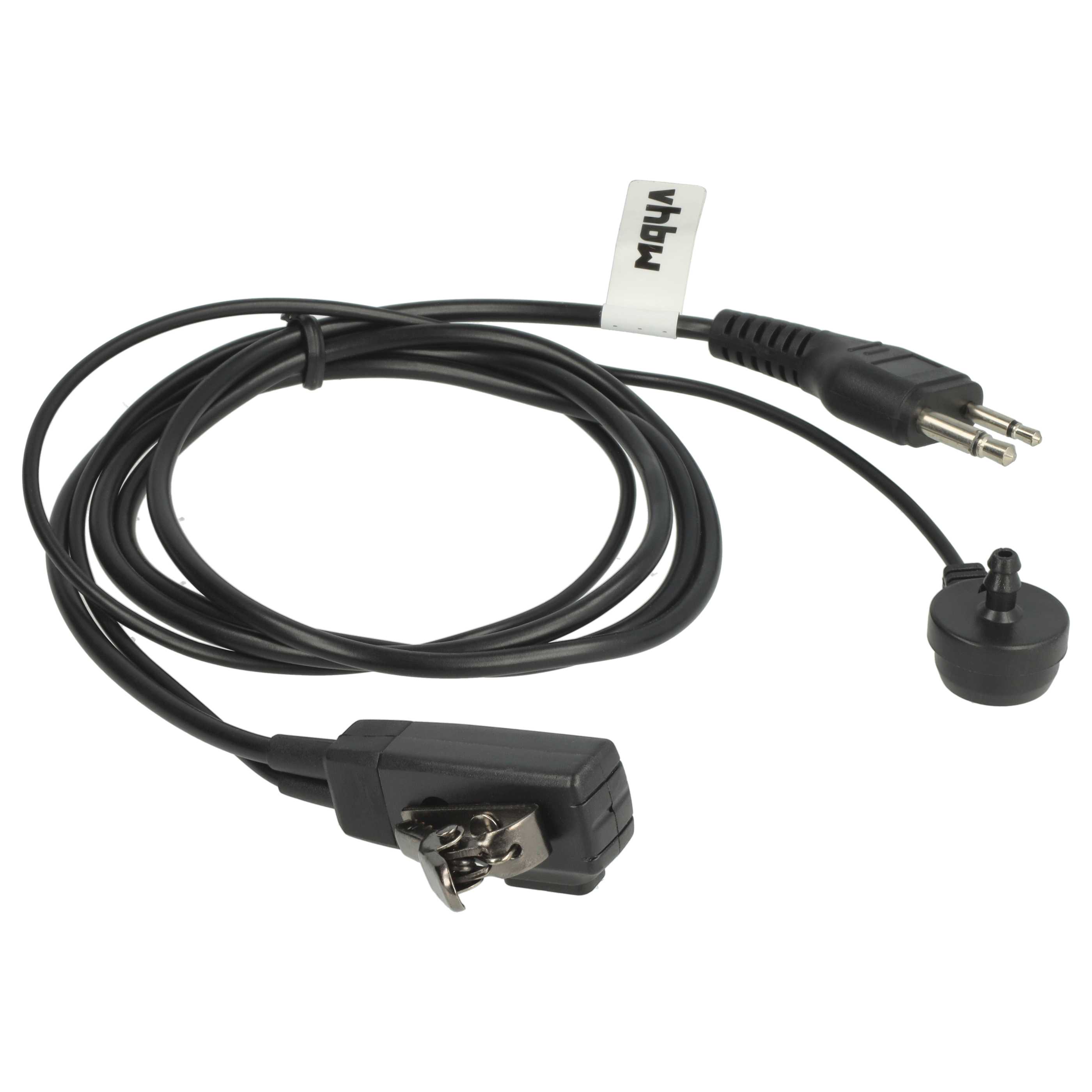 Security Radio Headset suitable for Retevis / Motorola / Hytera MTX900 - "Take Call Button", Clip Mount + Phon