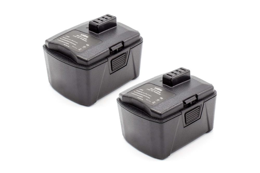 Batteries (2x pièces) remplace Ryobi 130503001, 130503005 pour outil électrique - 3000 mAh, 12 V, Li-ion
