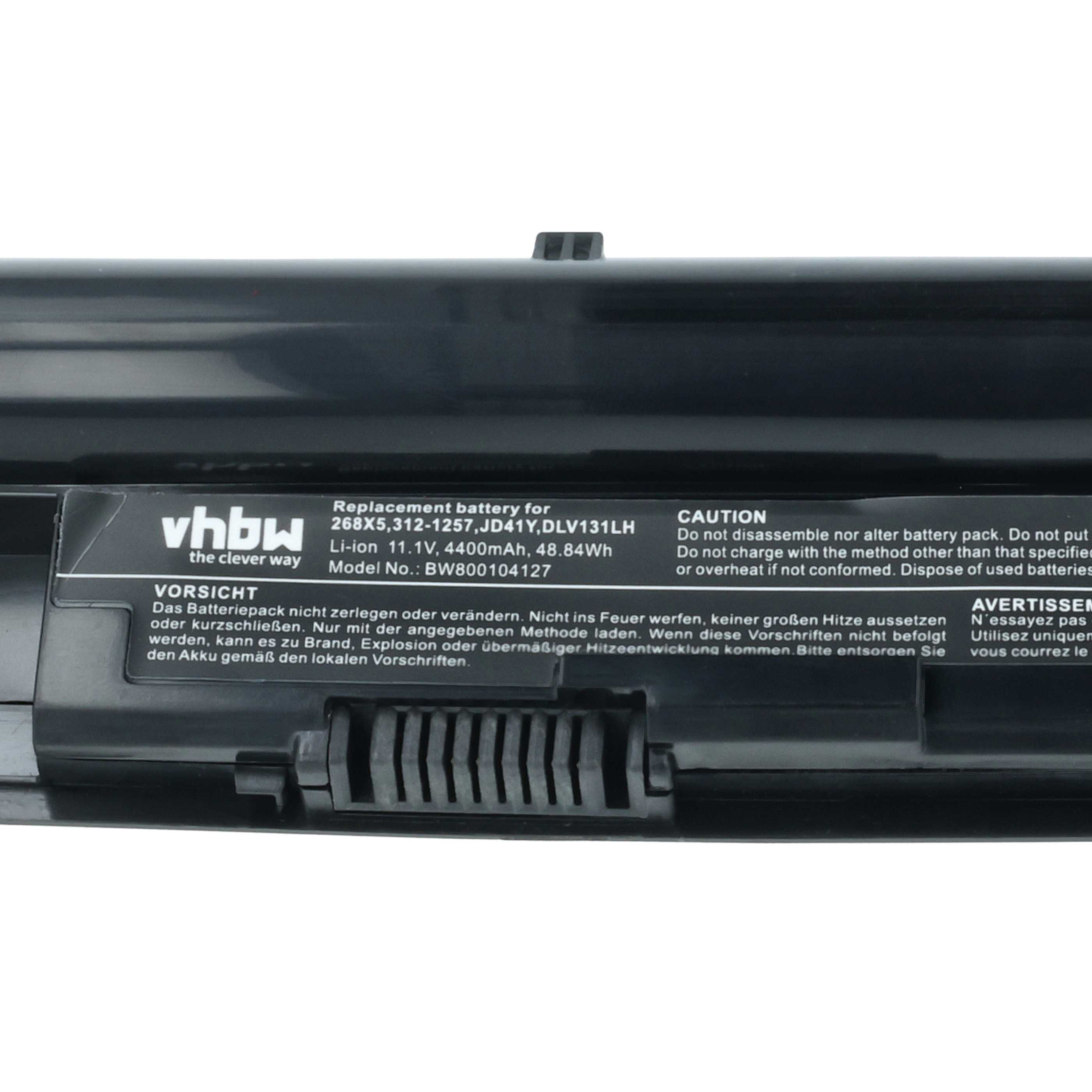 Akumulator do laptopa zamiennik Dell 312-1258, H2XW1, 268X5, 0VCTWN, H7XW1 - 4400 mAh 11,1 V Li-Ion, czarny