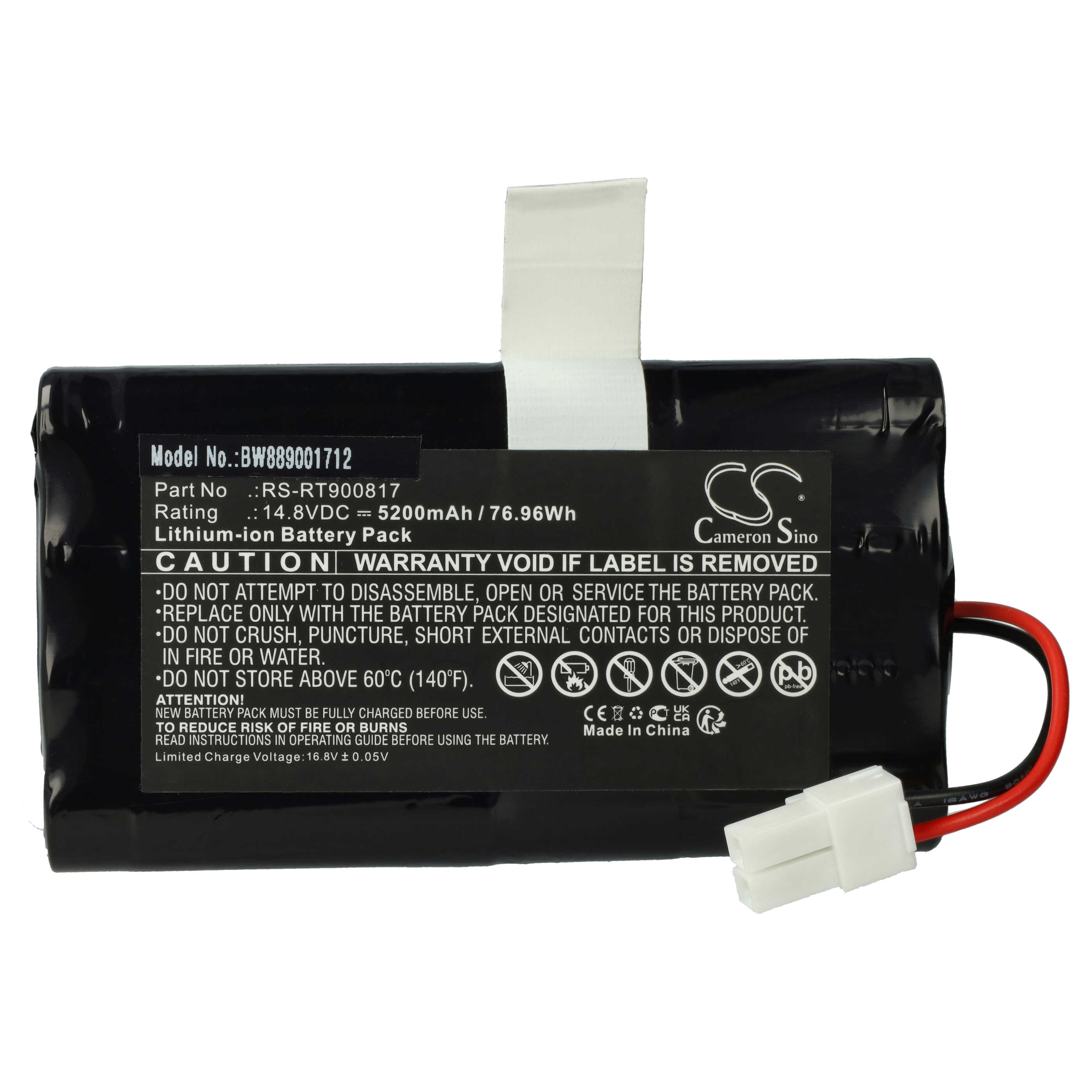 Akku als Ersatz für Rowenta RS-RT900817 für Rowenta - 5200mAh 14,8V Li-Ion