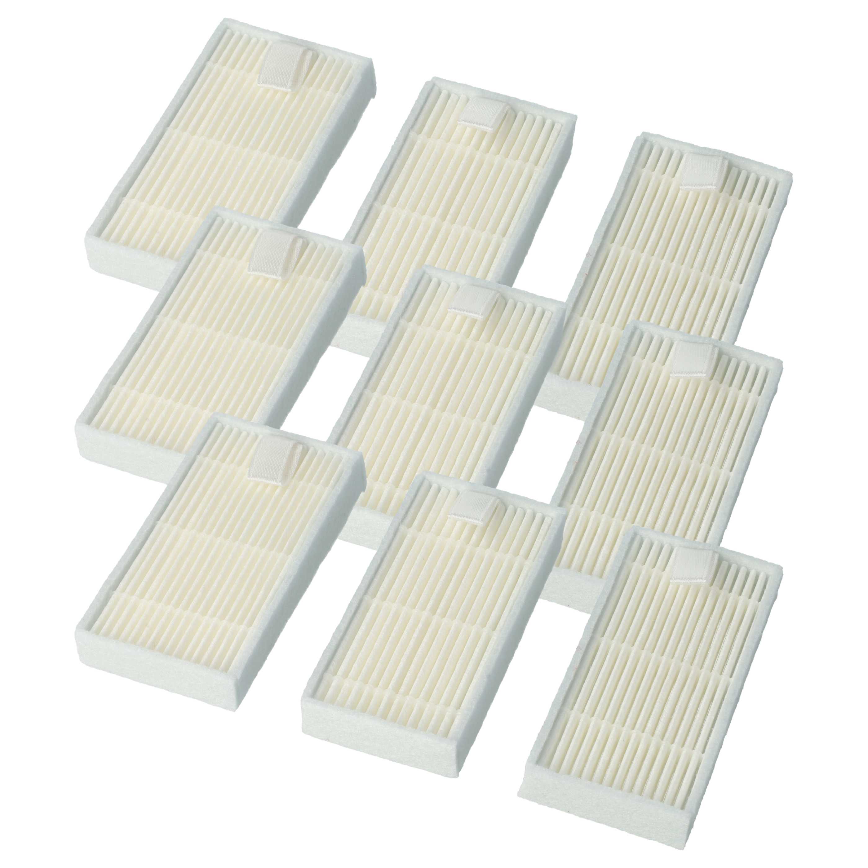 9x Filter suitable for Medion MD18500, MD18501, E32 SW, iLife V5, Proscenic 790T , filter class H11
