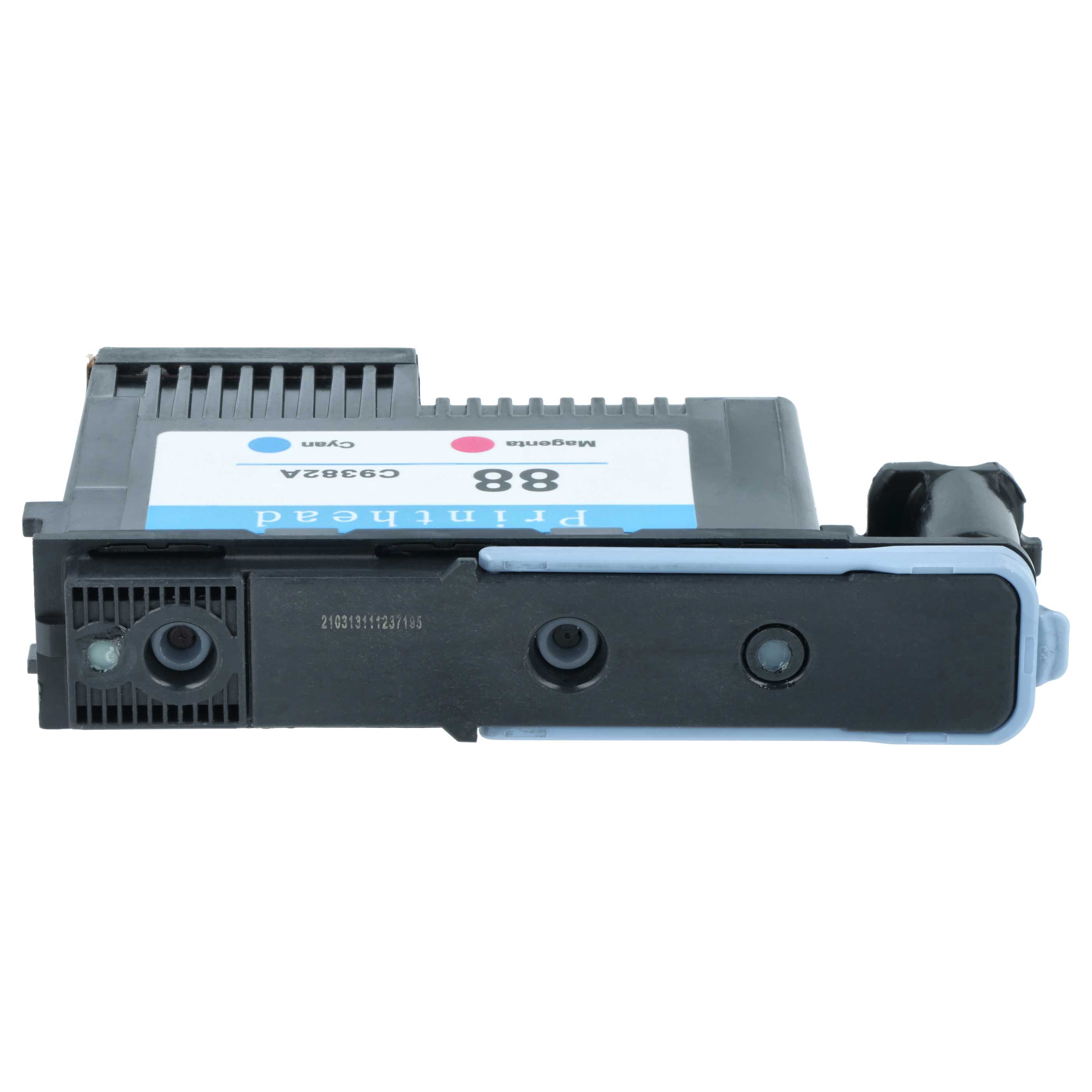 2x Tête d'impression pour imprimante HP C9381A, C9382A - black/cyan/magenta/yellow, larg. 6,4 cm
