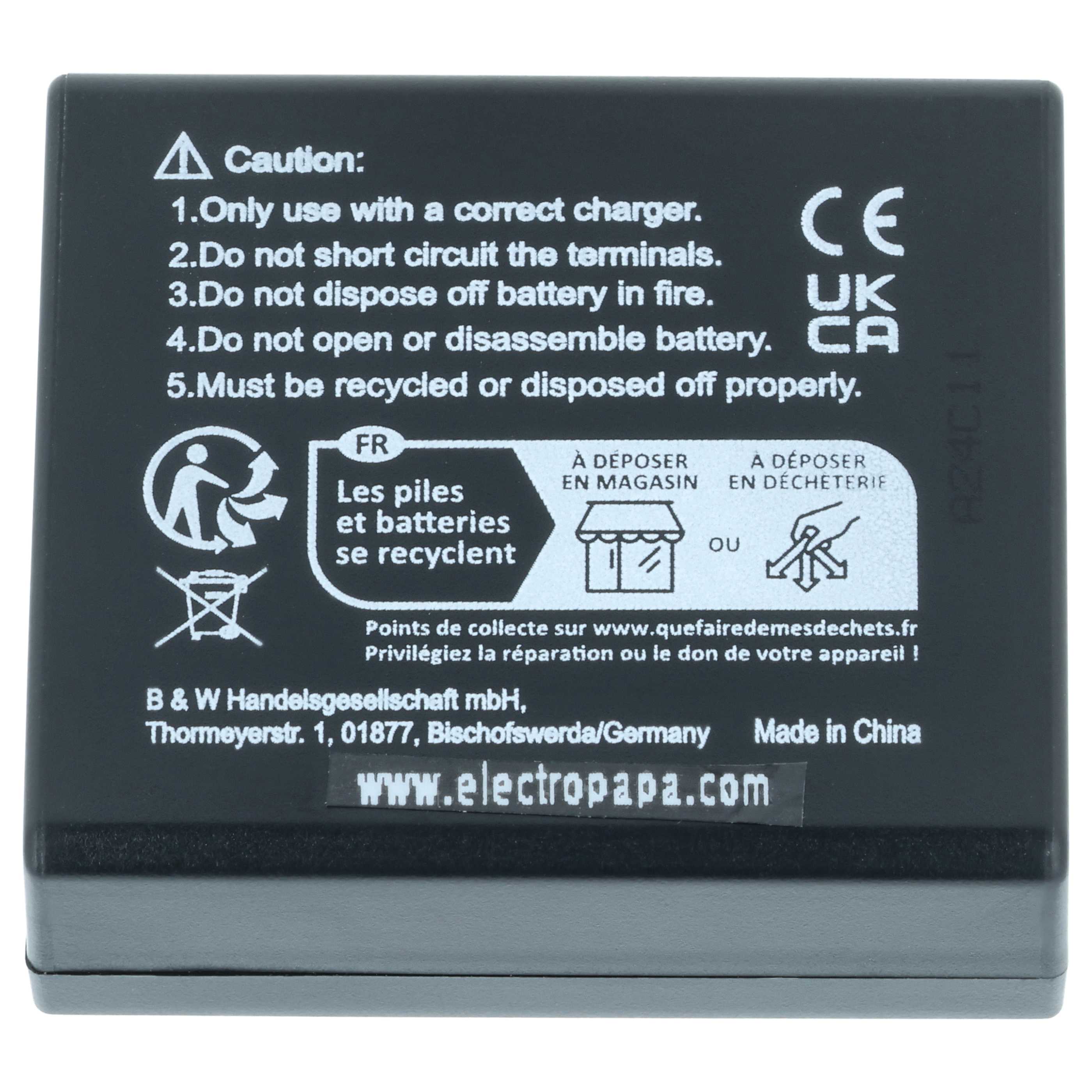 Batteria sostituisce Leica BP-DC15 per fotocamera - 750mAh 7,2V Li-Ion