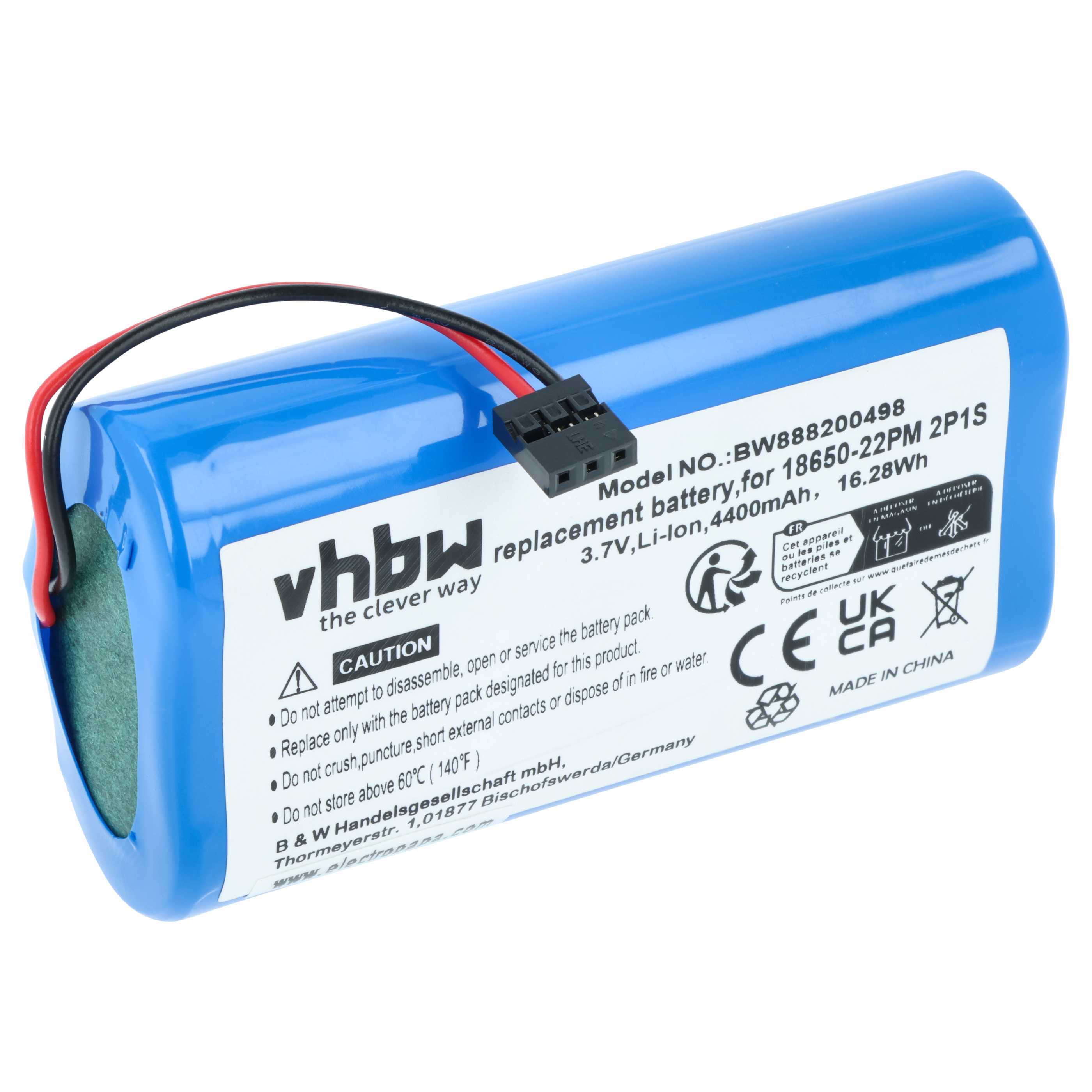 Taschenlampe-Akku passend für Trelock LS 950 - 4400mAh 3,7V Li-Ion