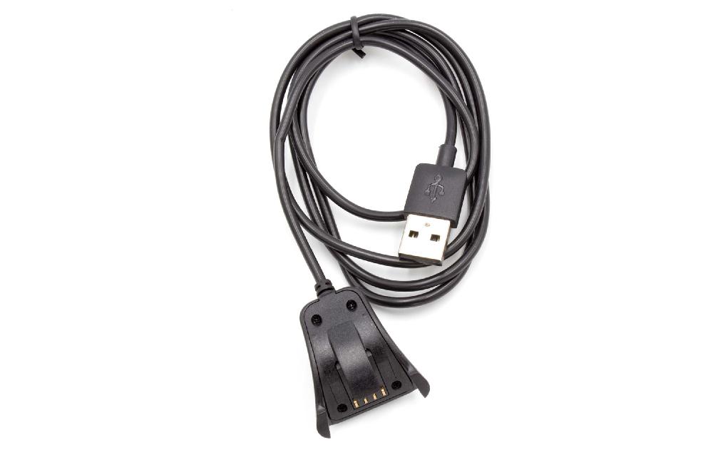 Cable de carga USB para smartwatch TomTom Runner 2 - negro 97 cm
