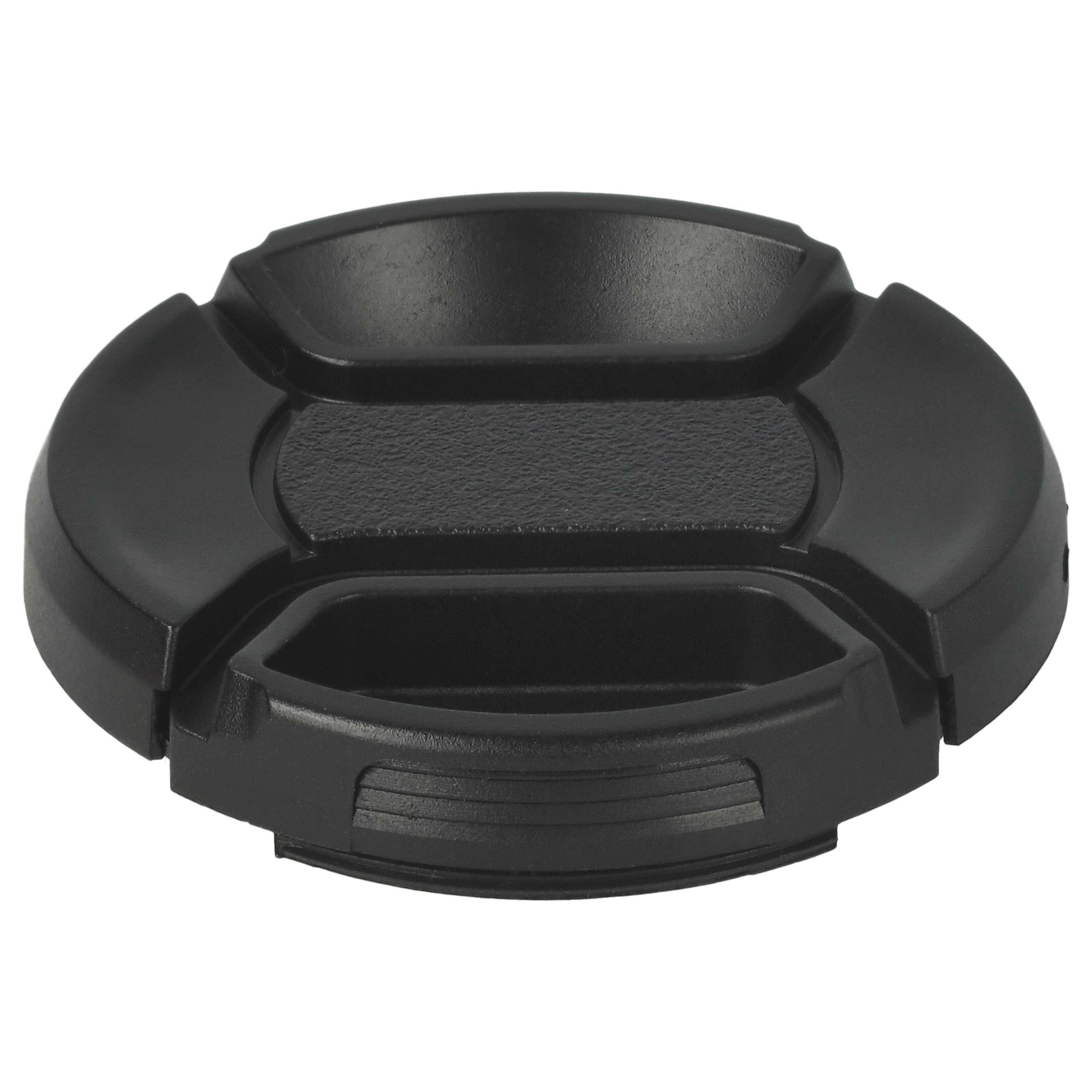 Bouchon d'objectif 46 mm - Prise centrée, plastique, noir