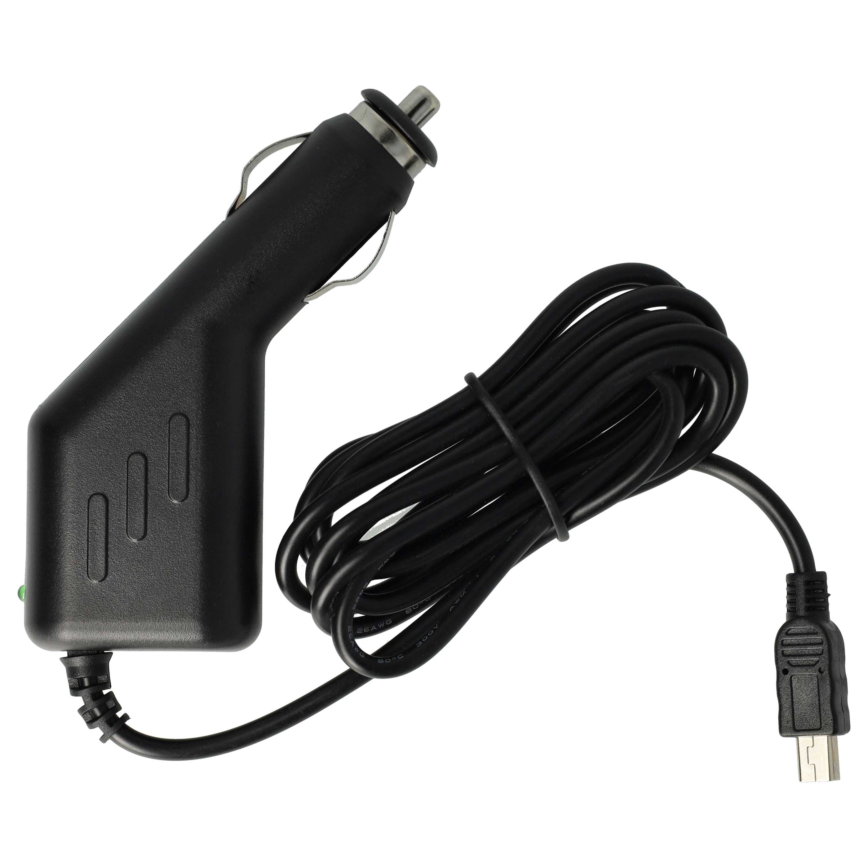 Cargador coche mini USB 2,0 A para GPS - Cable de carga