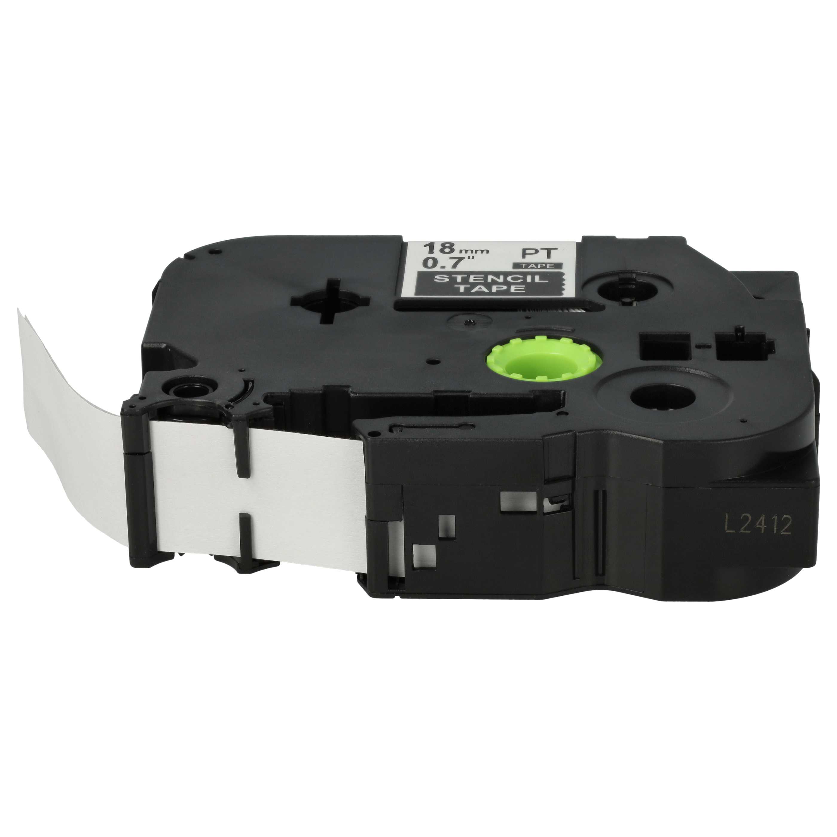 5x Stencil Tape Cassette replaces Brother ST-141, STE-141 for Brother Label Printer - White to Transparent