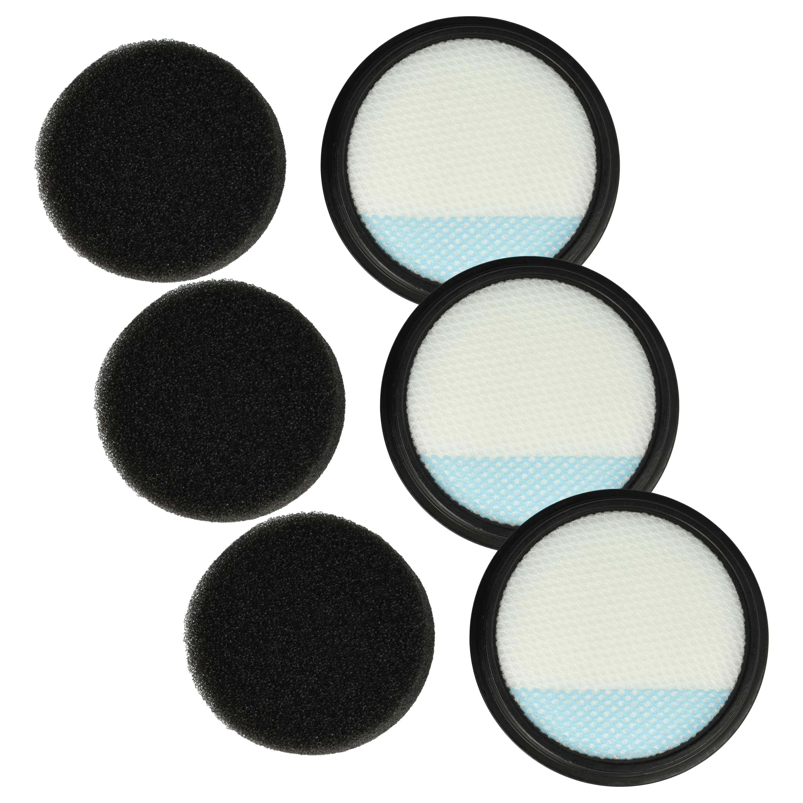 3x Filter Set replaces Dirt Devil 0777001 for Dirt Devil Vacuum Cleaner - Vacuum Cleaner Filter Set