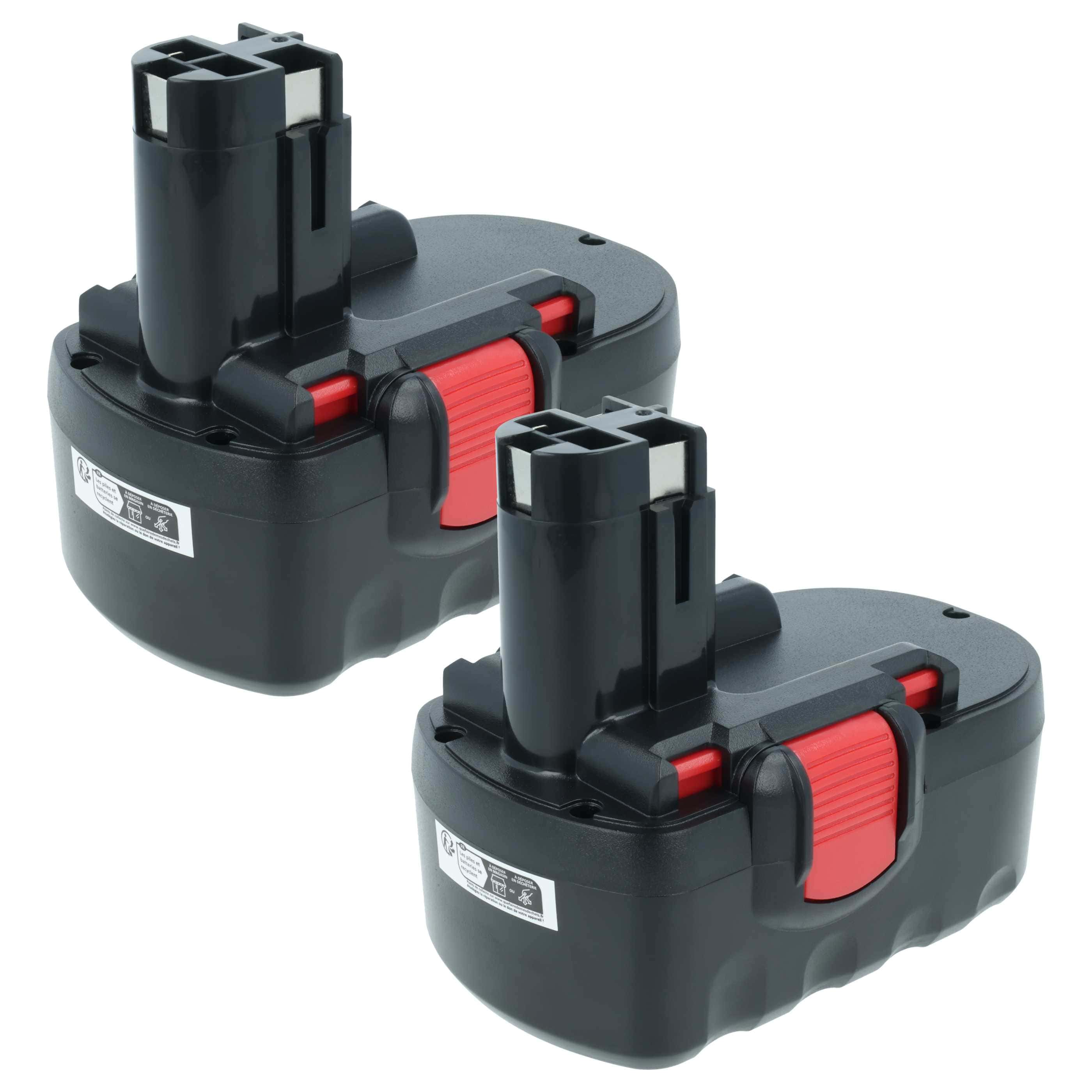 2x Battery replaces Bosch 2 607 335 278, 2 607 335 266 Electric Power Tool - 3000 mAh, 18 V, NiMH
