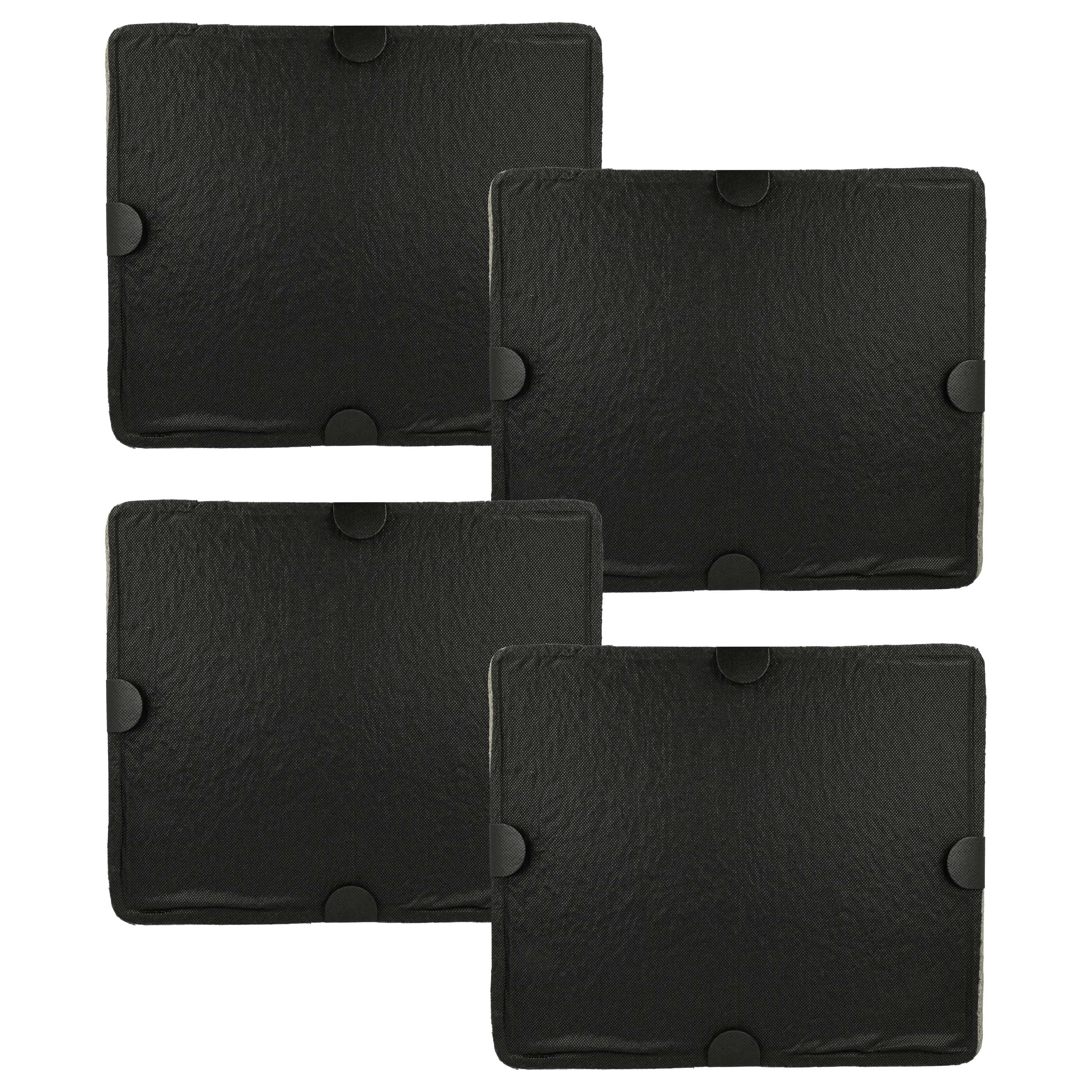 4x Filtro de carbón activado reemplaza Miele 00622873100016, 6228731 para campanas - 29 x 24,5 x 2 cm