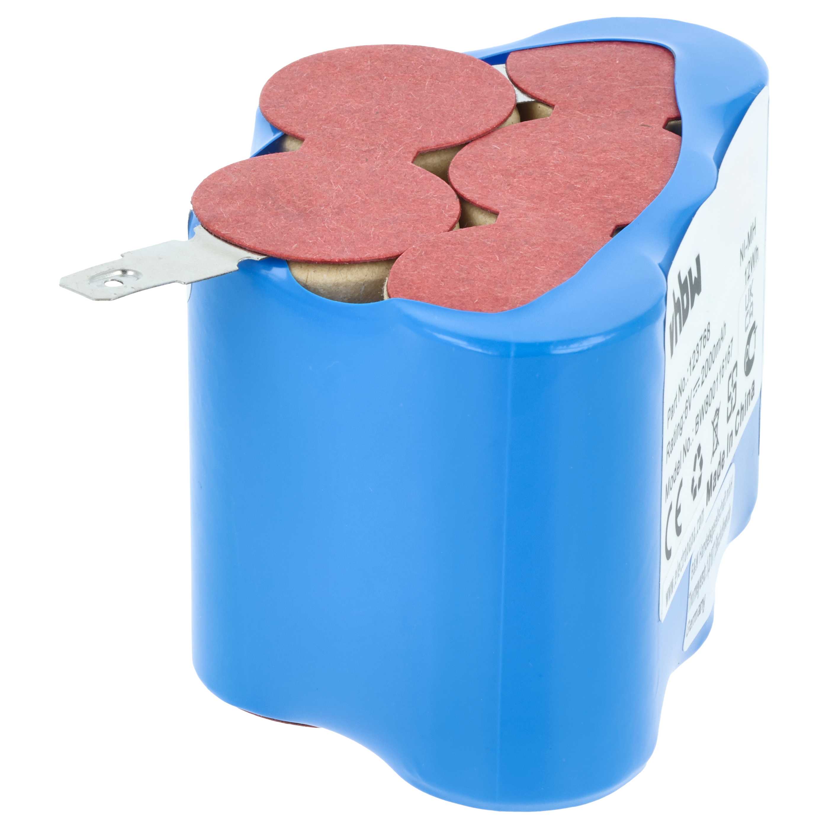 Batería (pack) reemplaza 93230 5, VYRR, VYRR6, 123768 para ciclomotores (2 Ah, 6 V, NiMH)