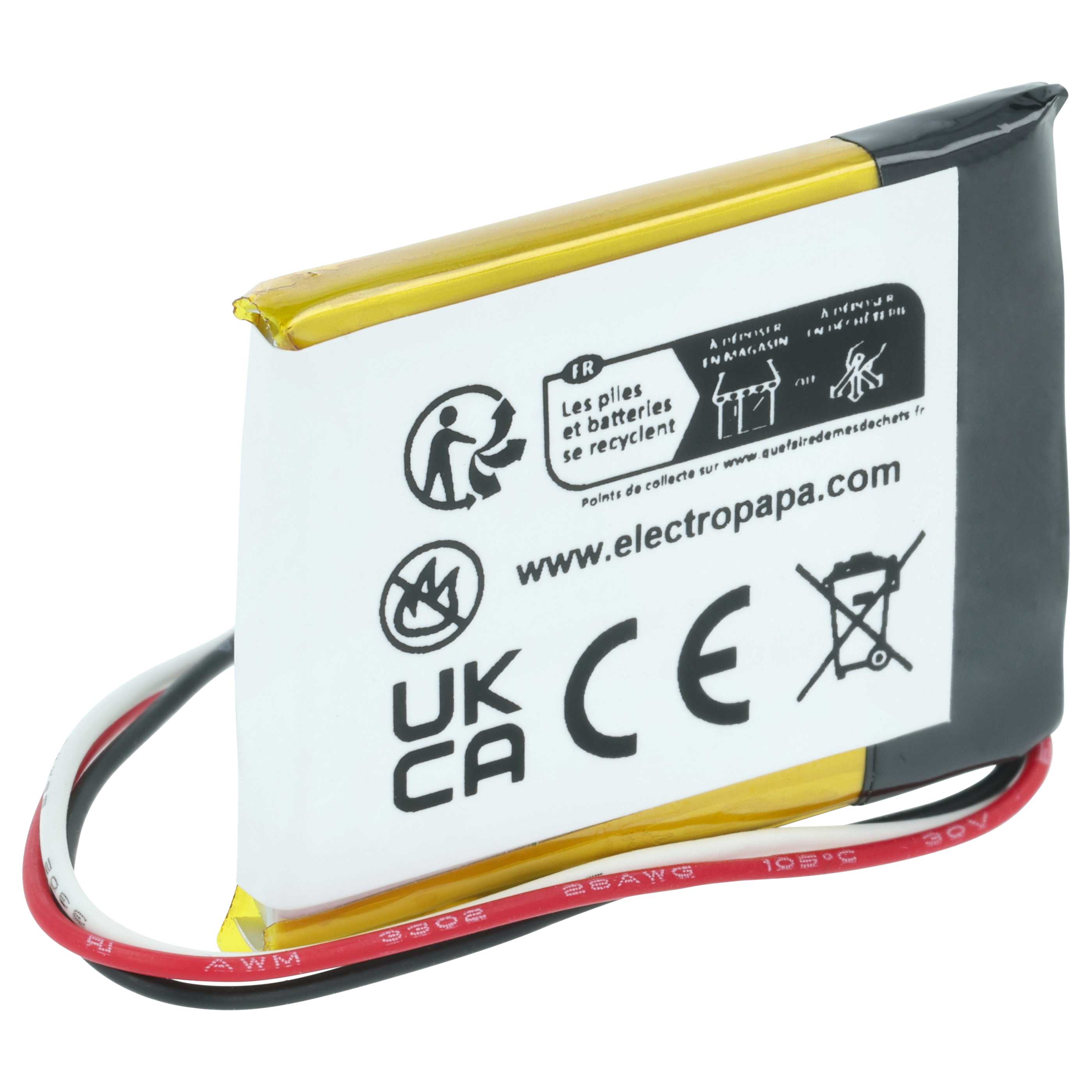 Smartwatch Battery replaces Suunto PR-382530 - 240 mAh 3.7 V Li-polymer