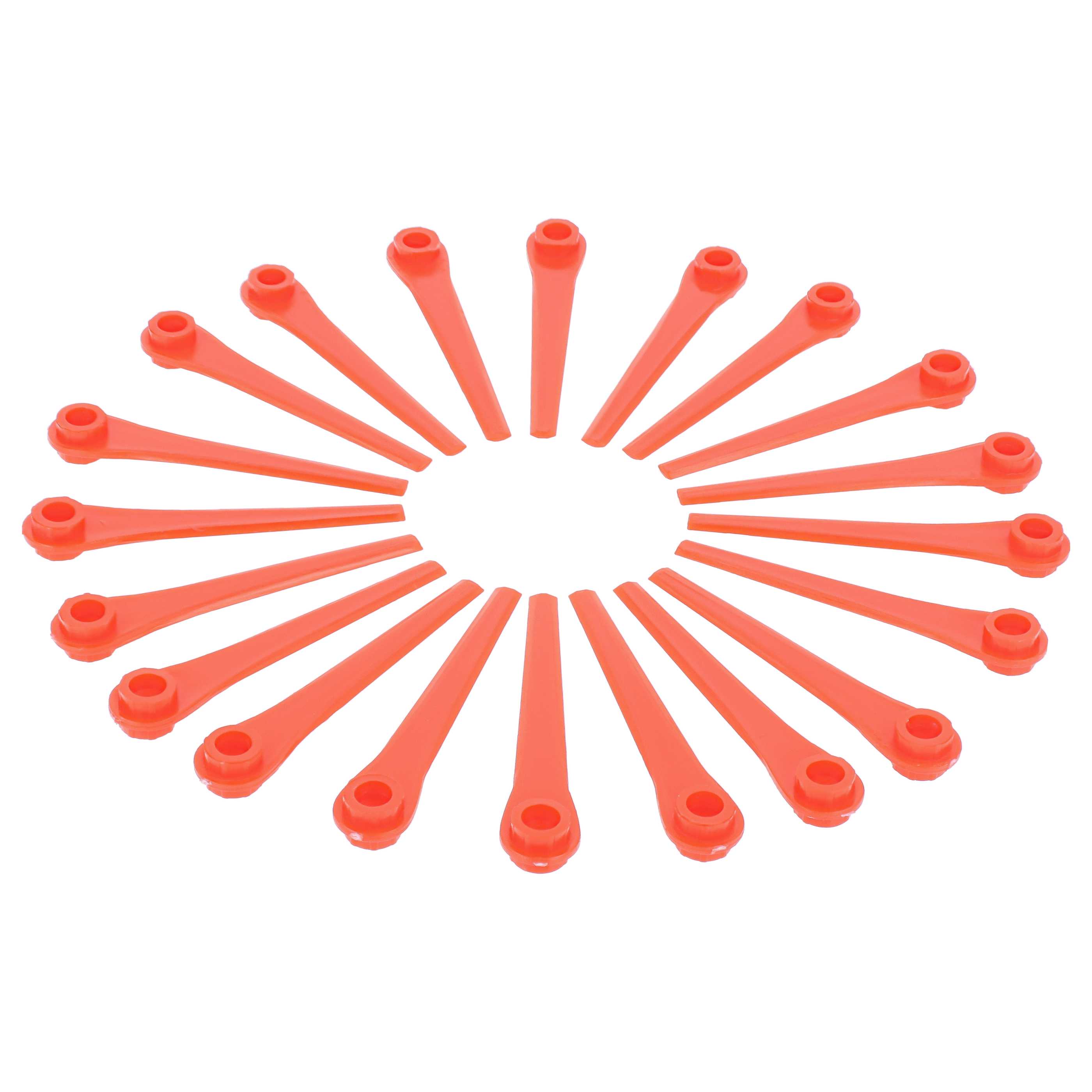 20x Lama sostituisce Gardena RotorCut 5368-20 per tagliaerba - rosso, plastica