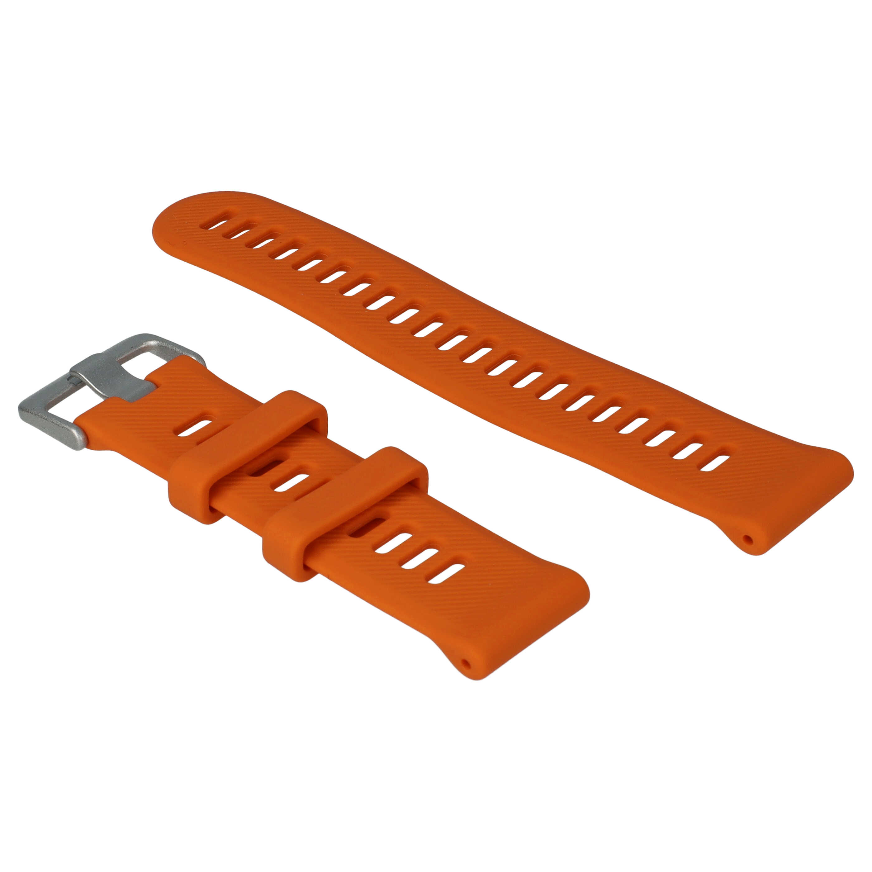 Armband für Garmin Forerunner Smartwatch - 9 + 12,2 cm lang, 22mm breit, Silikon, orange
