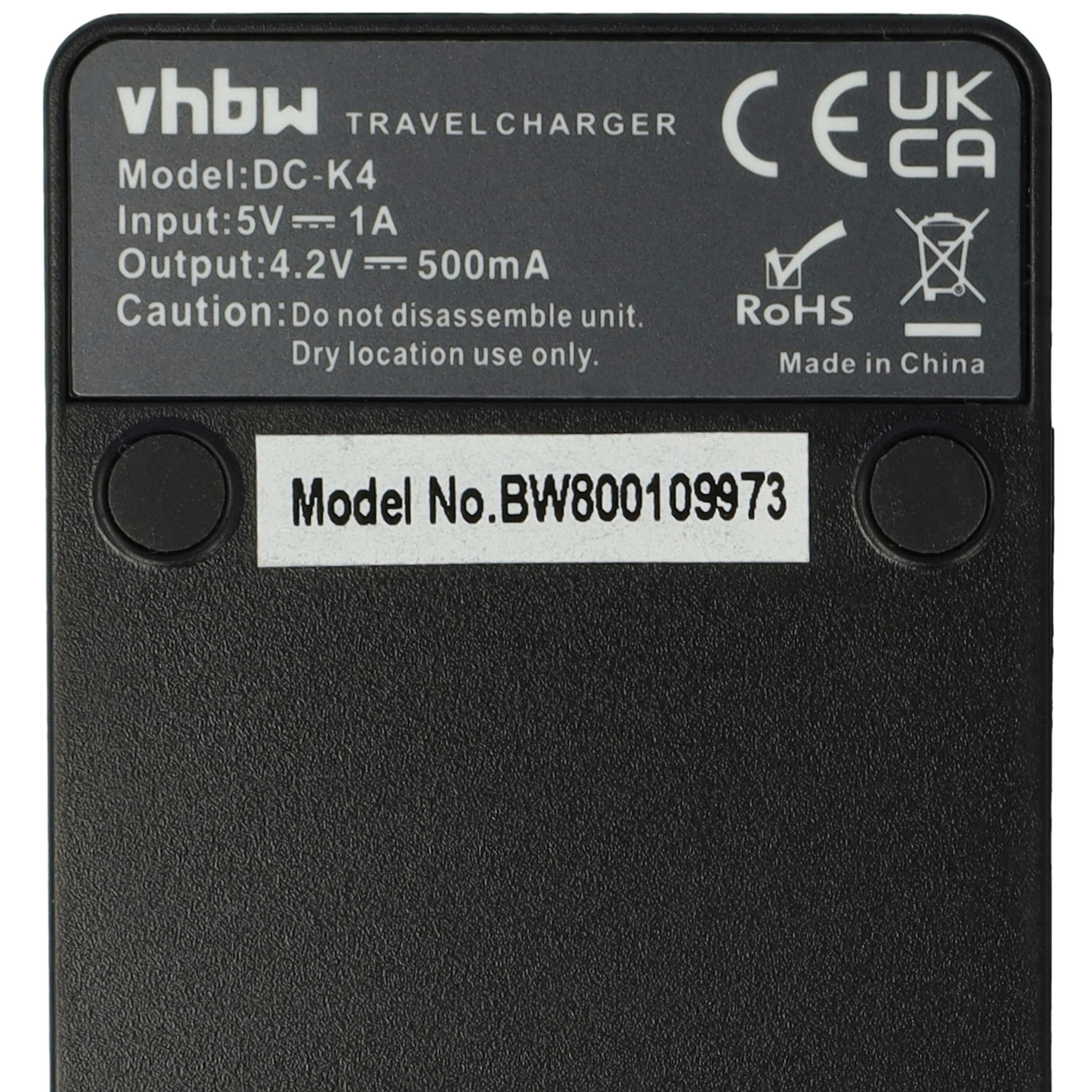 Battery Charger suitable for Canon NB-12L Camera etc. - 0.5 A, 4.2 V