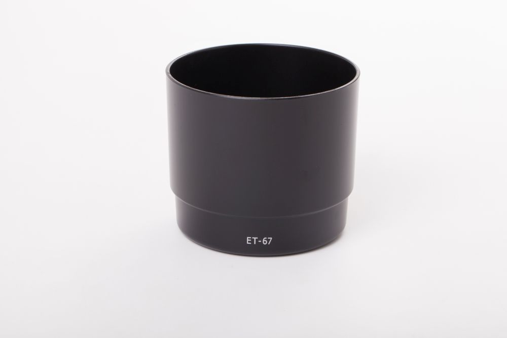 Lens Hood replaces Canon ET-67 for Canon Lens with 58 mm Diameter, plastic, black
